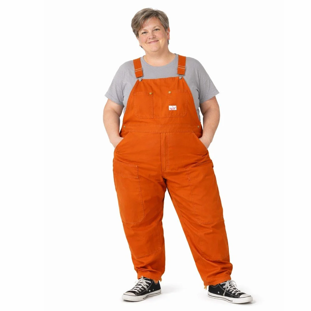 salopette super grande taille marron pour femme