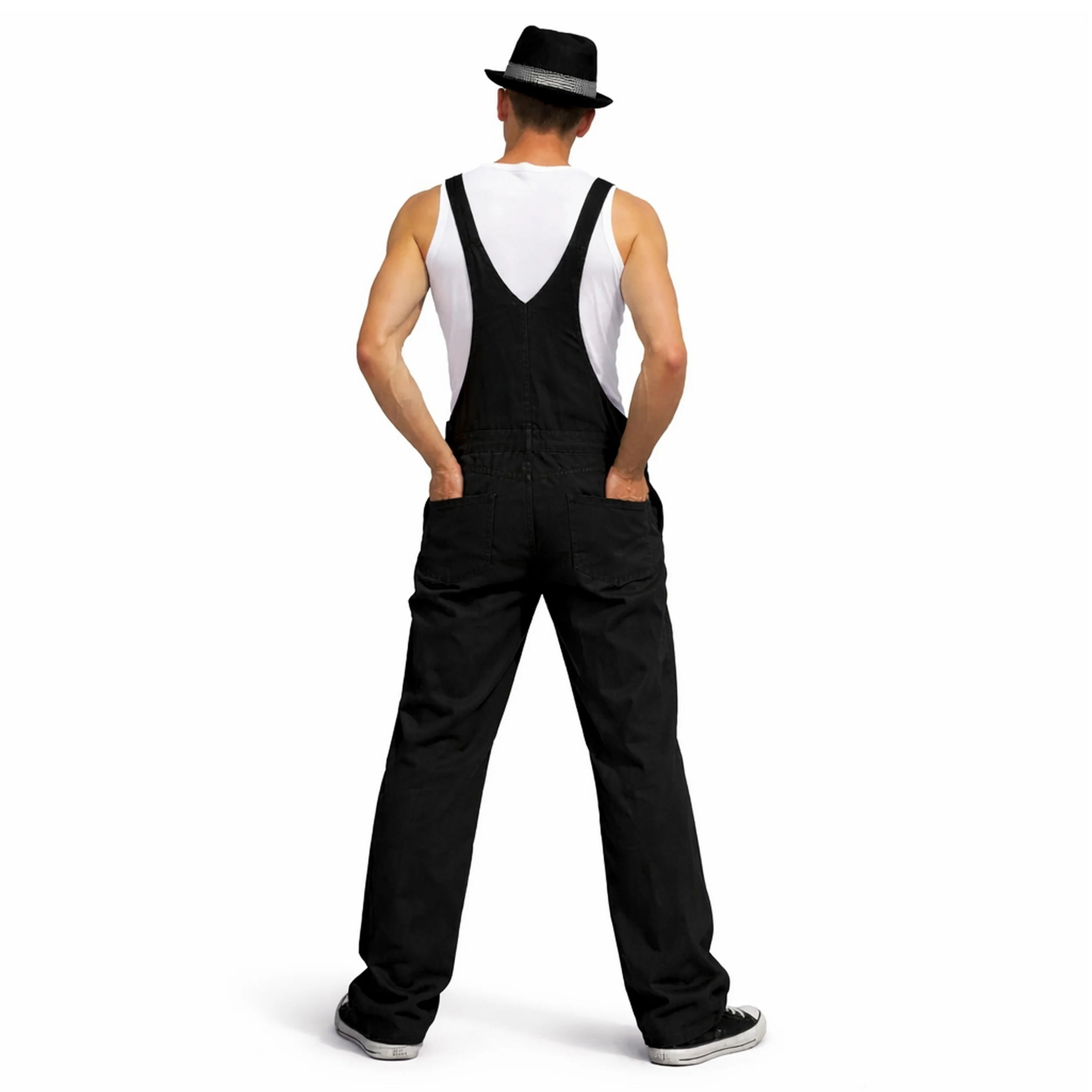 salopette en lin noir pour homme de dos.jpg