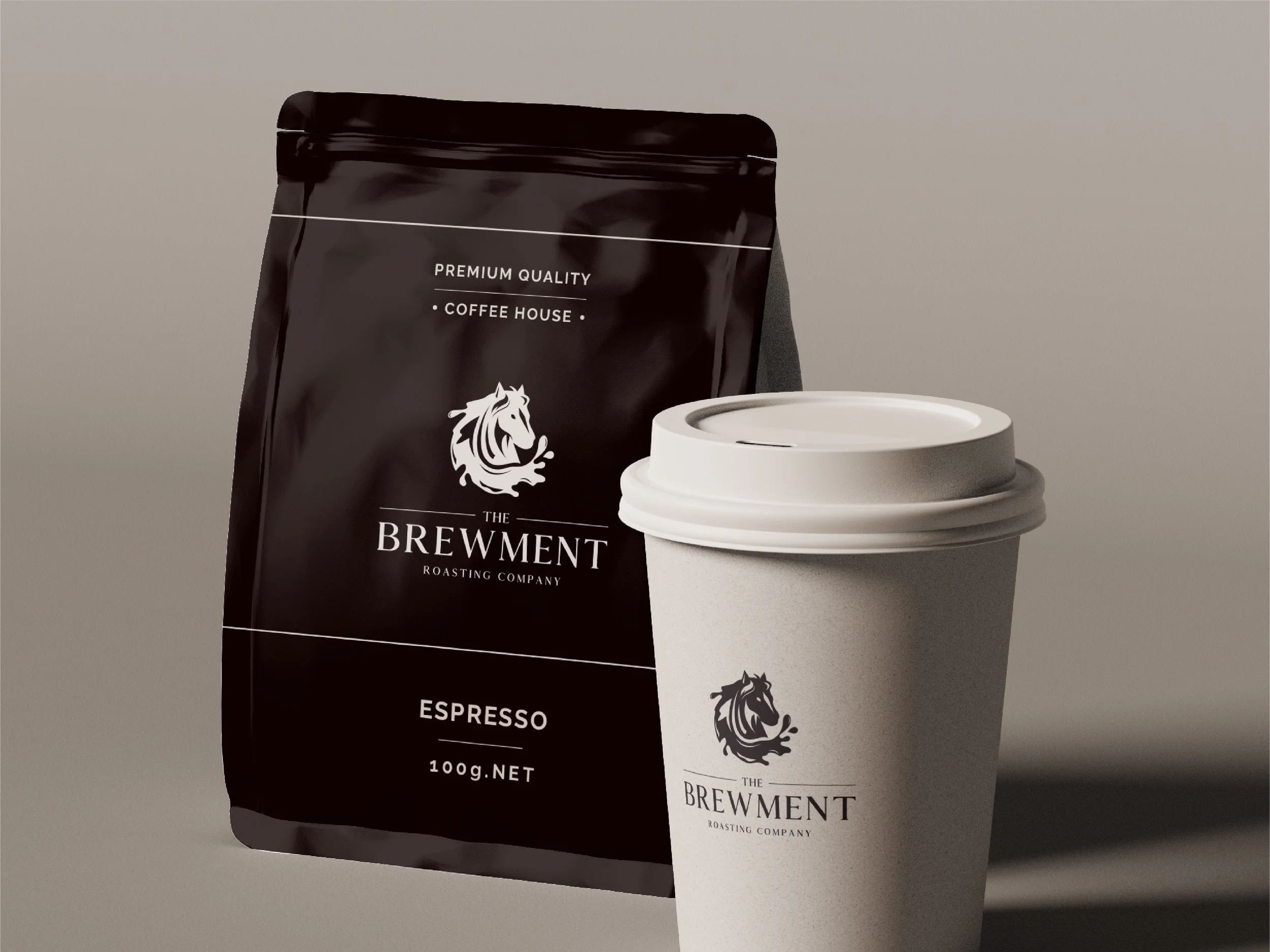 Roasting Company Logo Design 'THE BREWMENT'