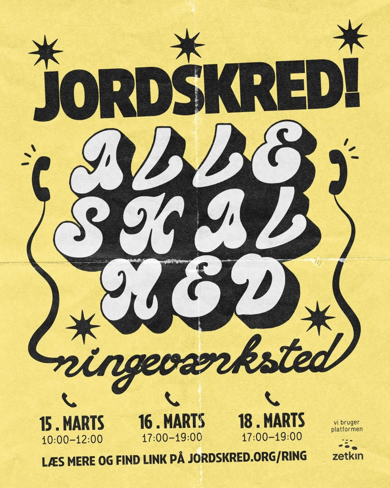 De nye medlemmer i Jordskred str&oslash;mmer stadig til! 🤙☺️For at de alle kommer godt ind i organisationen, m&oslash;des vi online og hj&aelig;lpes ad med at ringe dem op, byde dem velkommen og hj&aelig;lpe dem i gang. 

G&aring; ind p&aring; jords