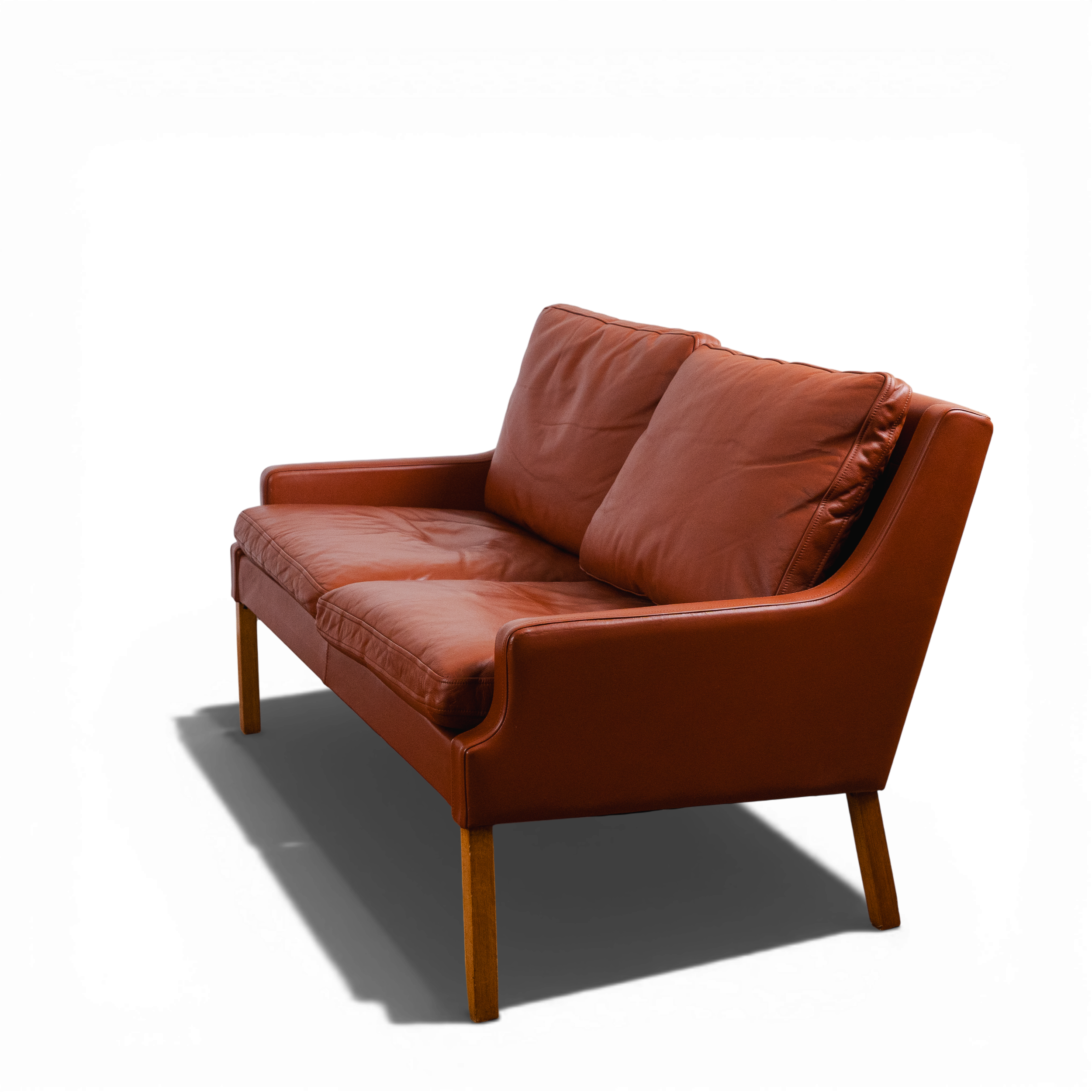 Georg Thams Leather Two-Seater Sofa