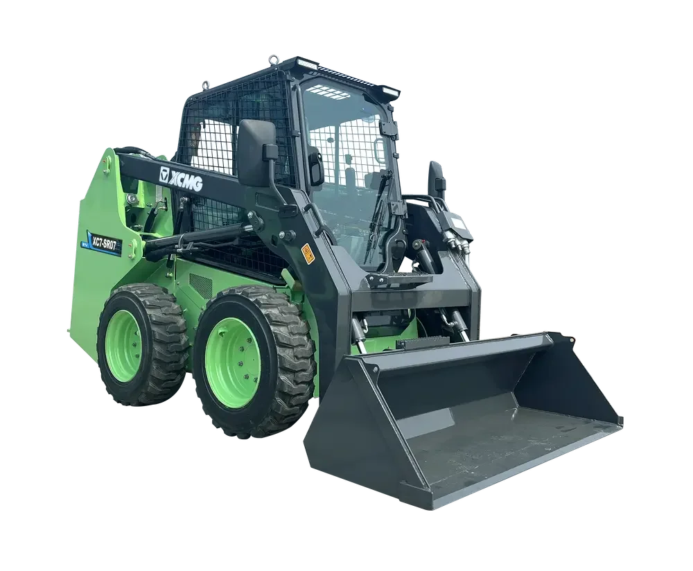 XCMG XC7-SR07EV elektrisk kompakthjullastare 3,1 ton för utsläppsfri fastighetsskötsel och stadsmiljö