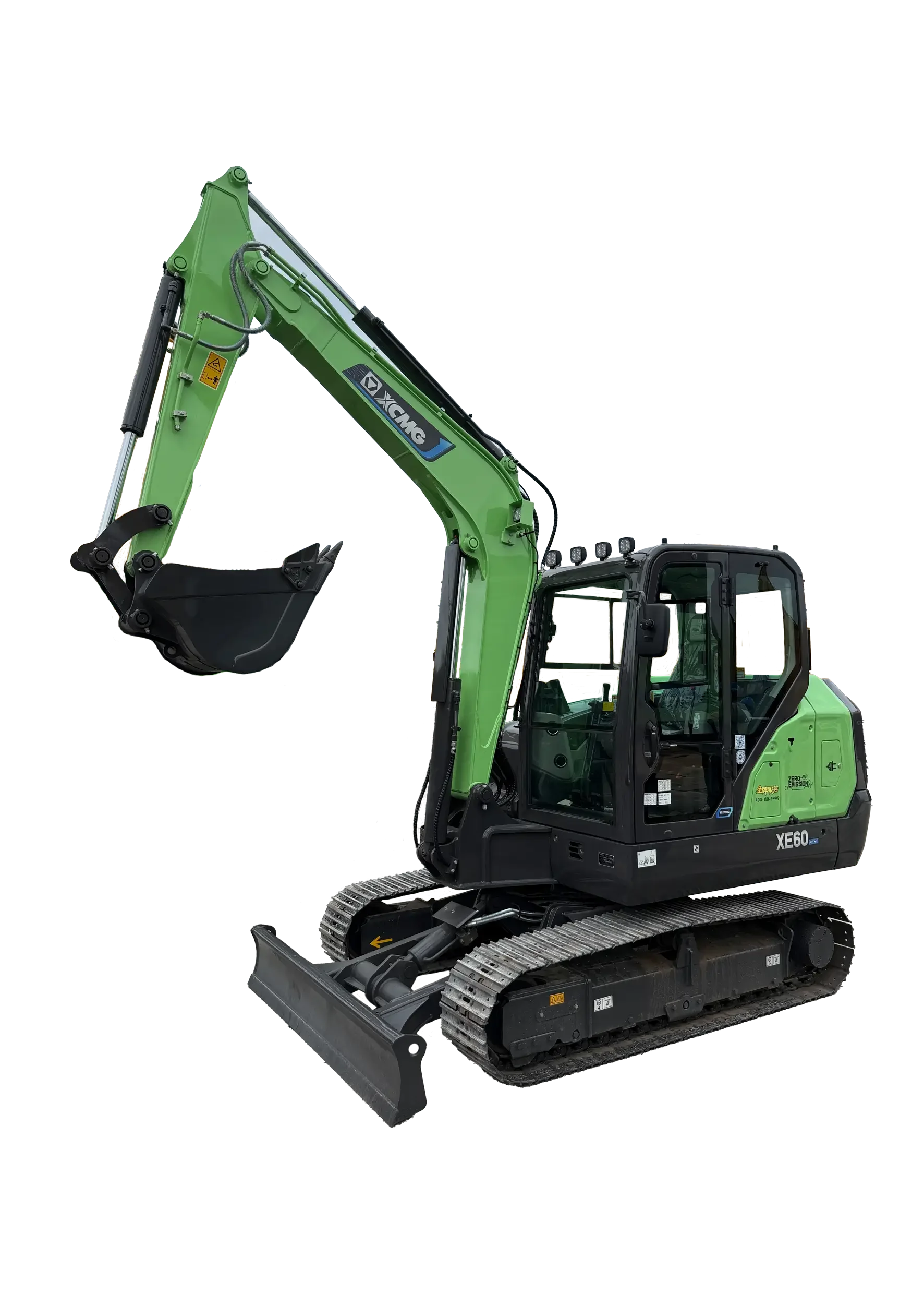 XCMG XE60CREV elektrisk kompaktgrävare 6,7 ton för utsläppsfria stadsprojekt och anläggning