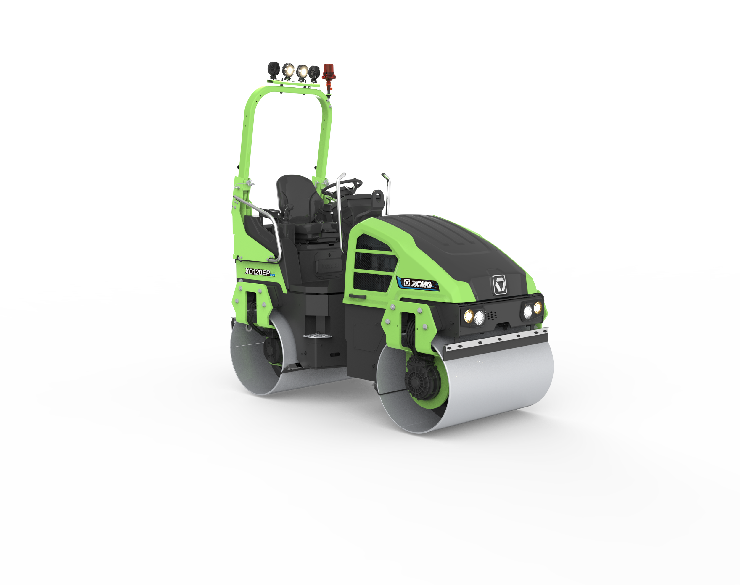 XCMG XD120EP elektrisk asfaltsvält 2,7 ton för utsläppsfria gatuarbeten och cykelbanor