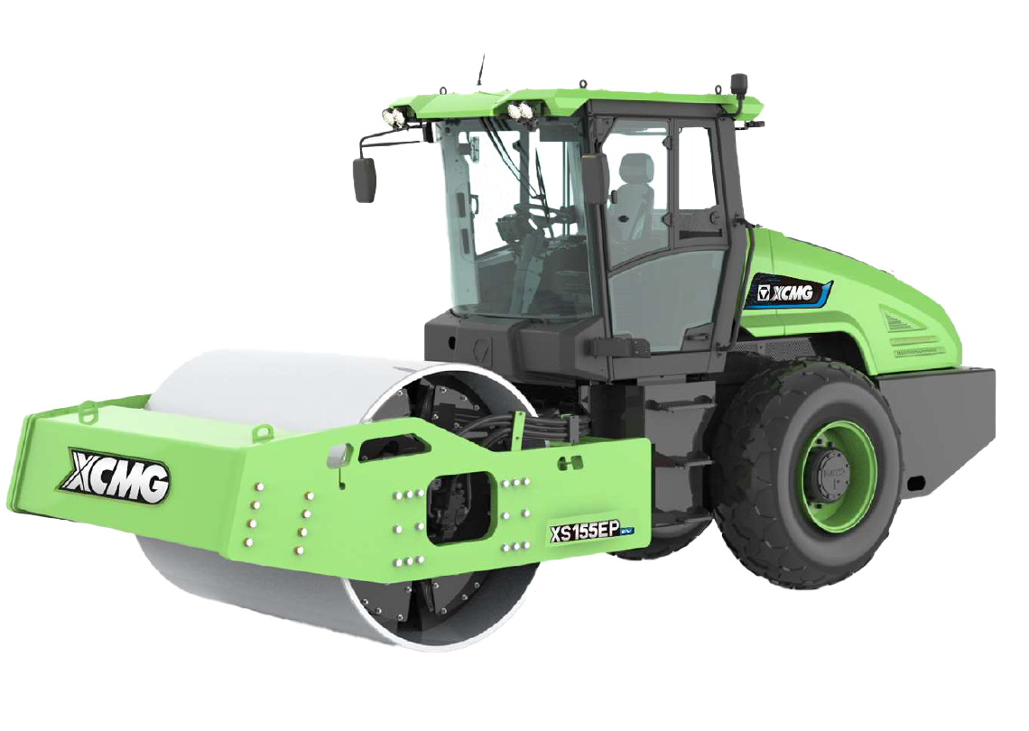 XCMG XS155EP elektrisk vält 17 ton för utsläppsfri markpackning och vägarbeten