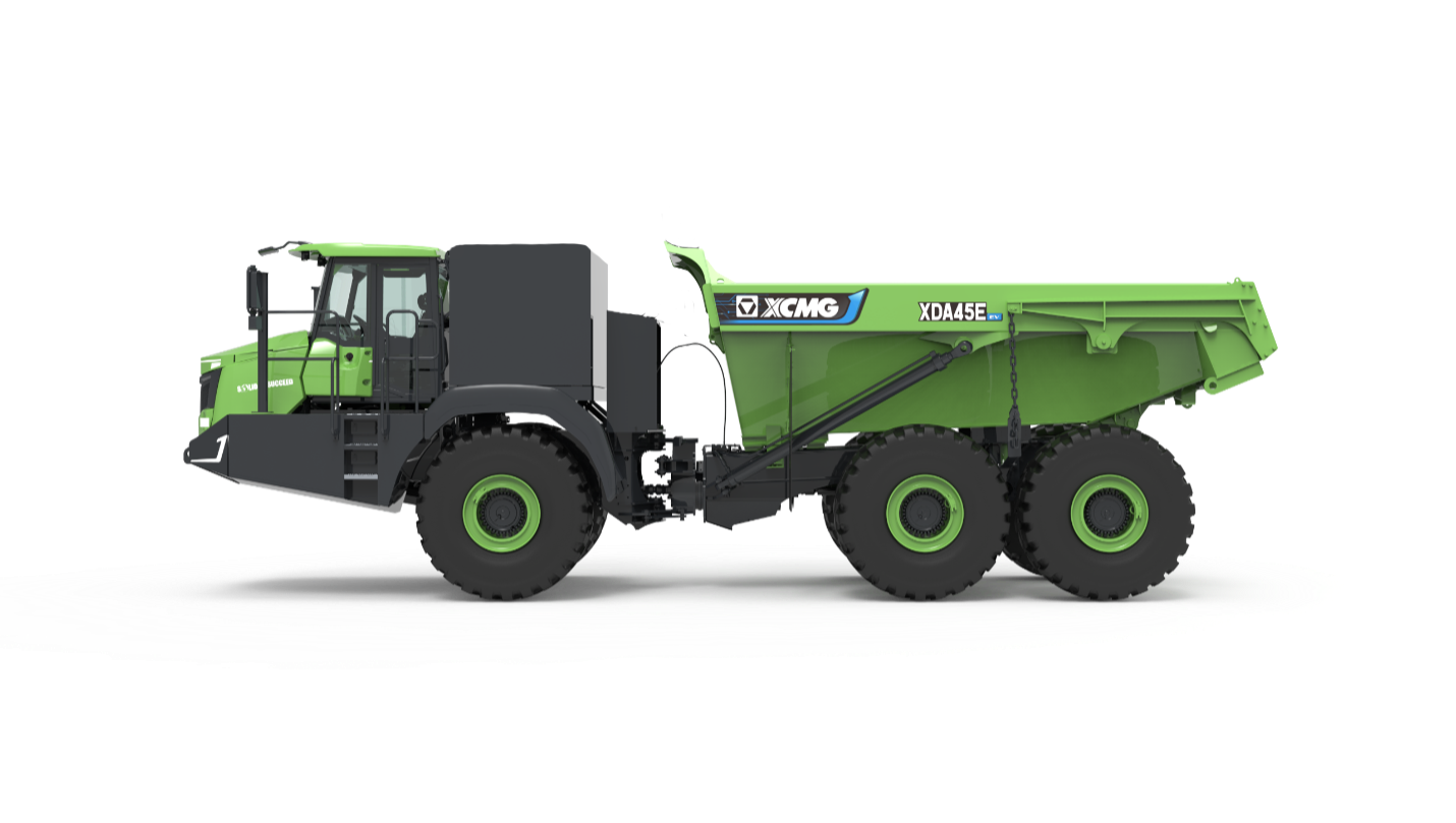XDA45E elektrisk rammestyrt dumper 42 tonn for utslippsfri transport i ulendt terreng