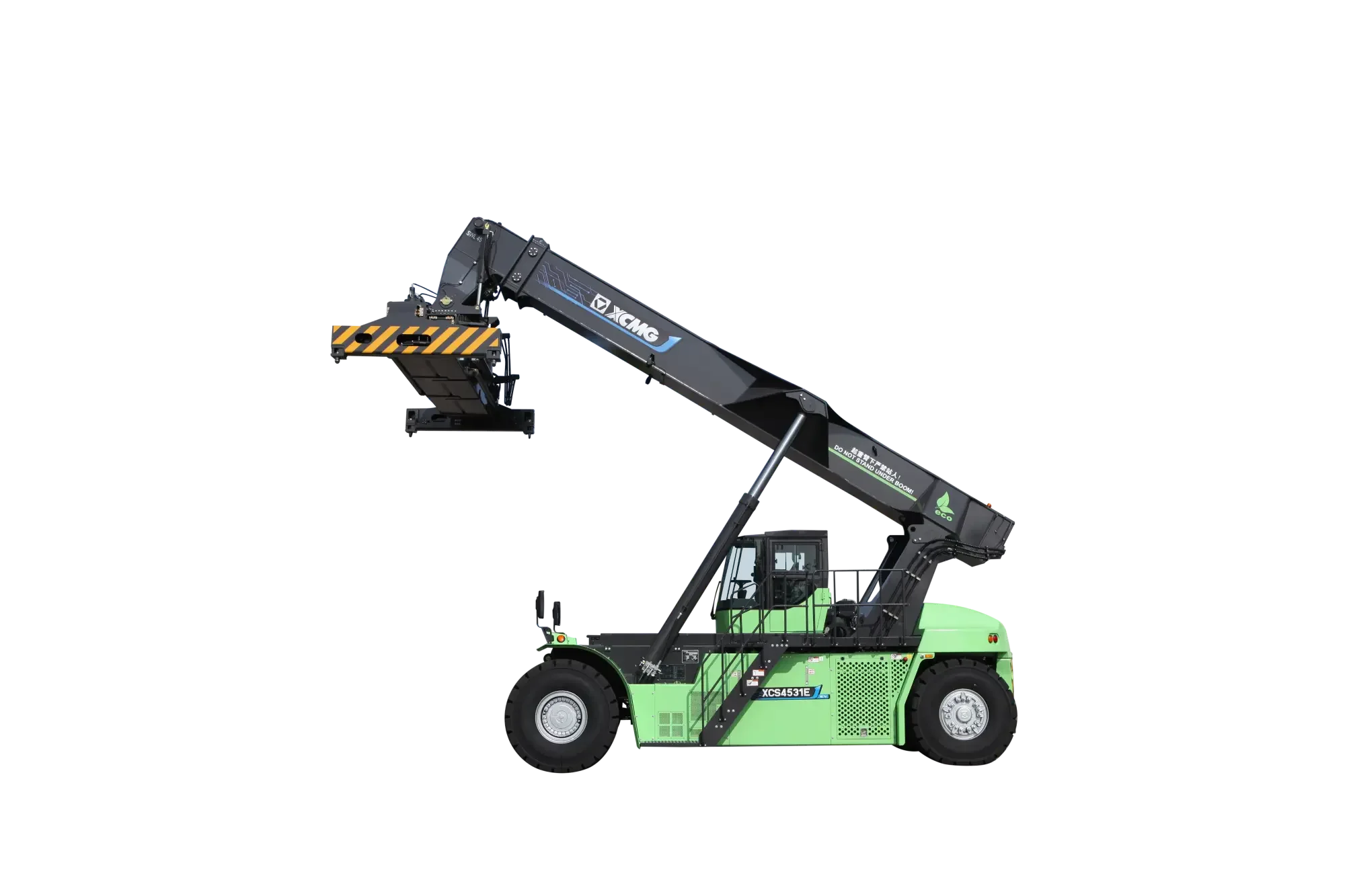 XCMG XCS4531E elektrisk reachstacker för utsläppsfri containerhantering i hamnar och terminaler