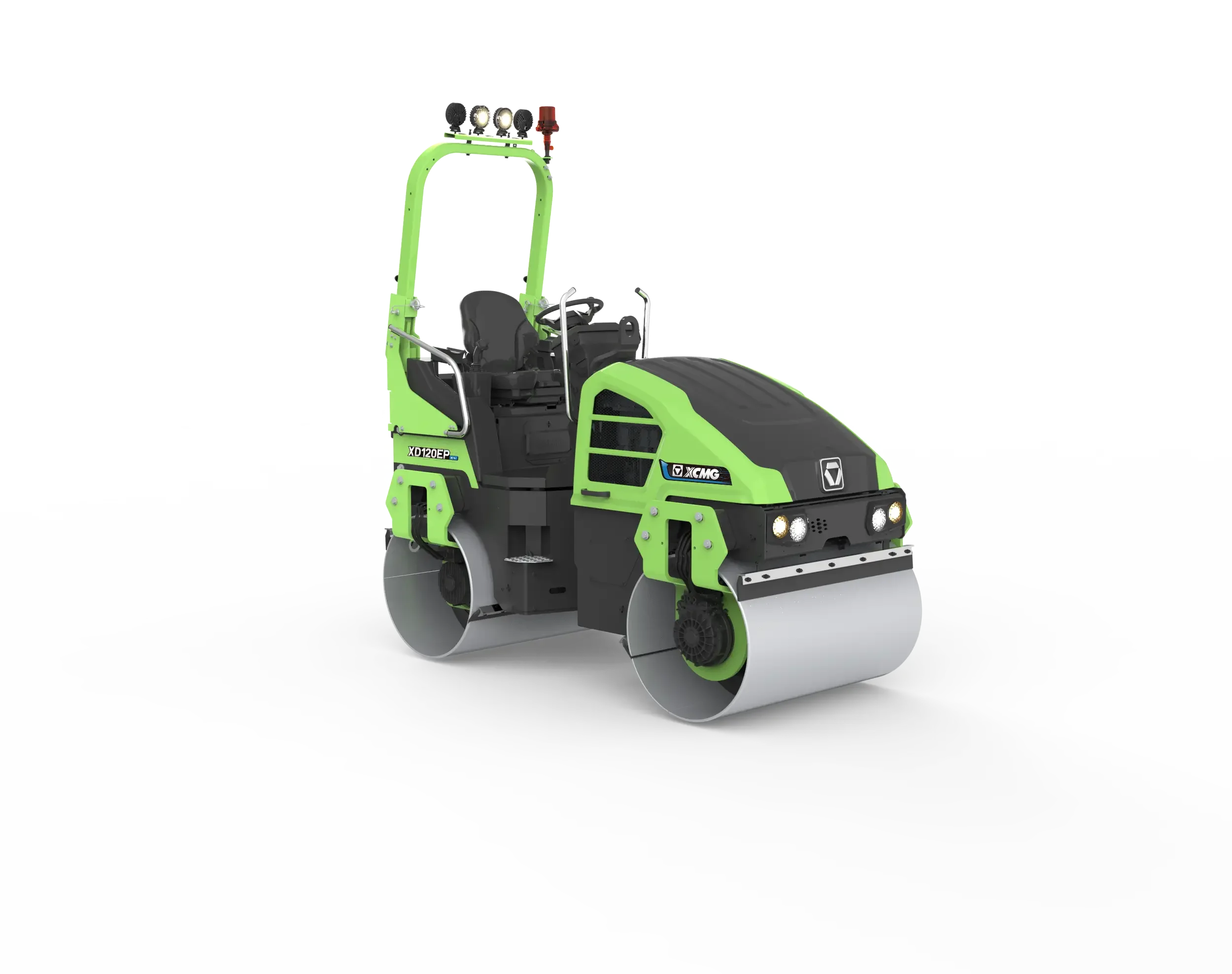 XCMG XD120EP elektrisk asfaltsvält 2,7 ton för utsläppsfria gatuarbeten och reparationer