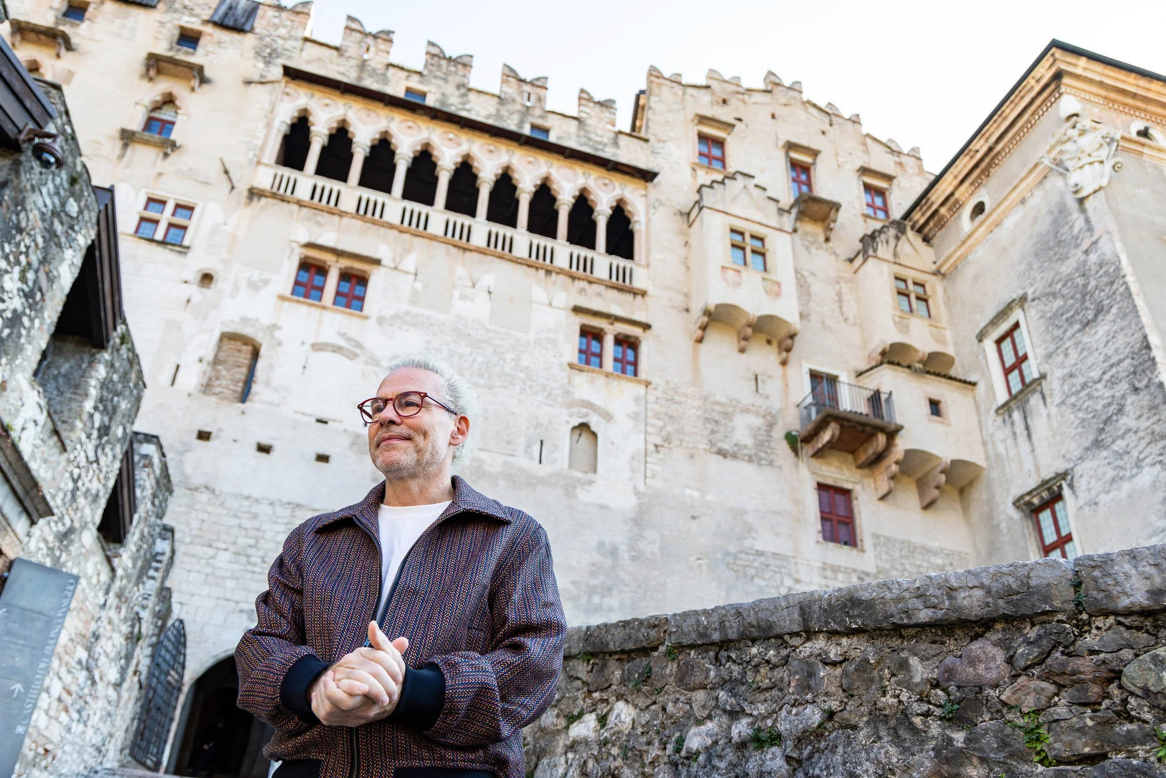 Jacques Vilanueve, ex pilota di F1 a Trento in visita al castello del Buonconsiglio.

© Alessandro Holneider - Archivio Ufficio Stampa PAT