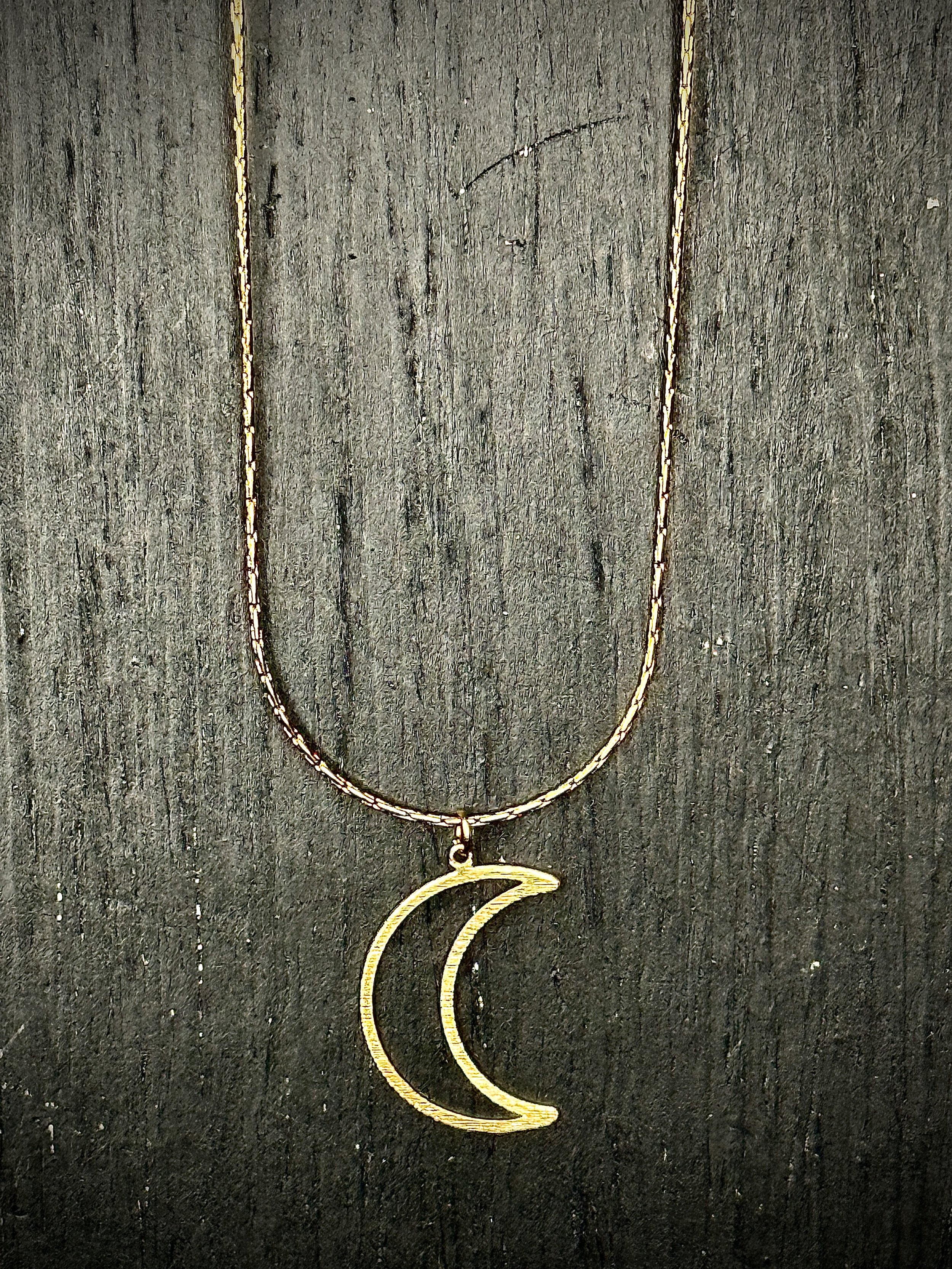 Celestial Crescent Moon Necklace