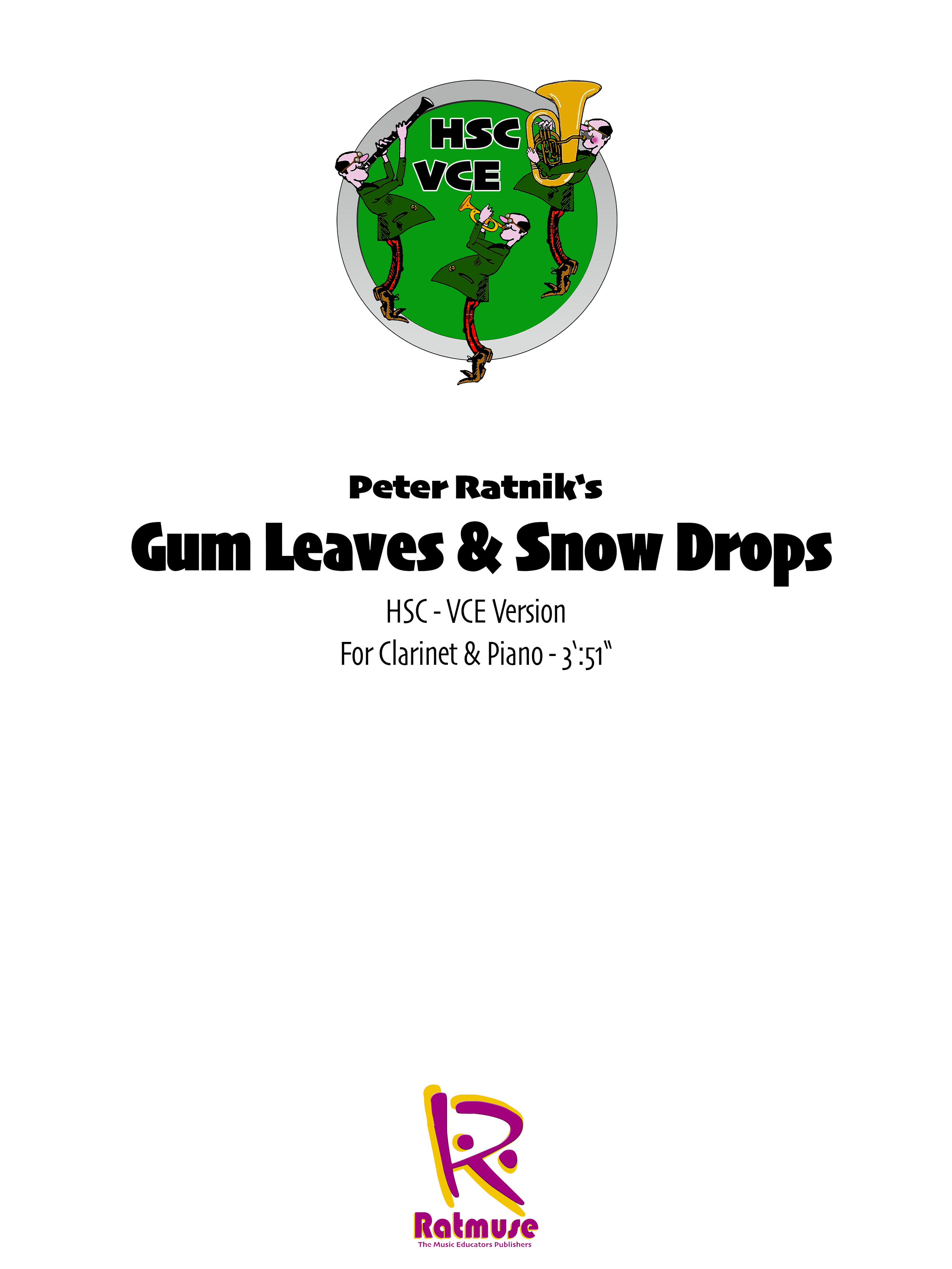 Gum Leaves & Snow Drops Clarinet & Piano Peter Ratnik