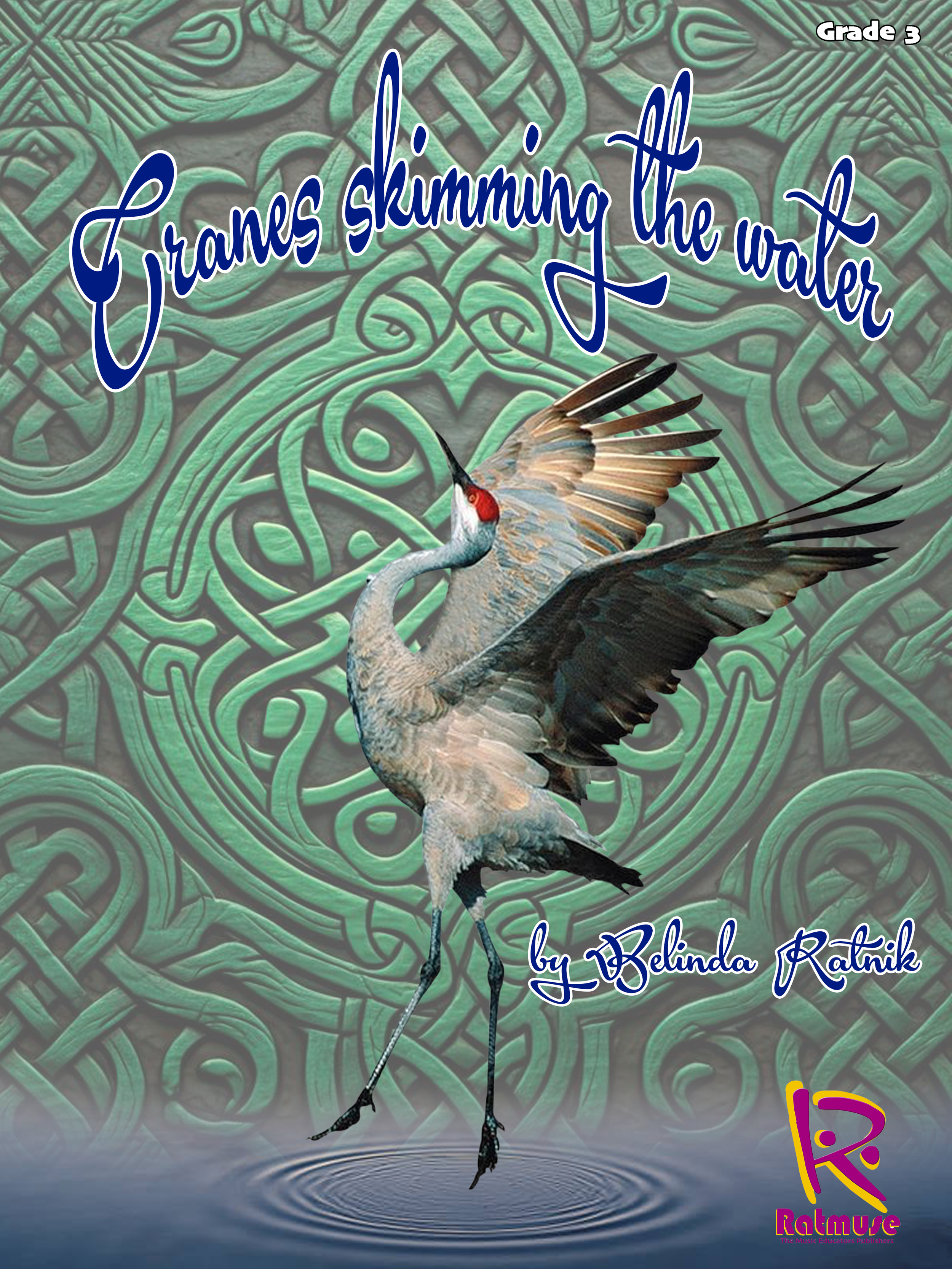 Cranes Skimming The Water - by Belinda Ratnik