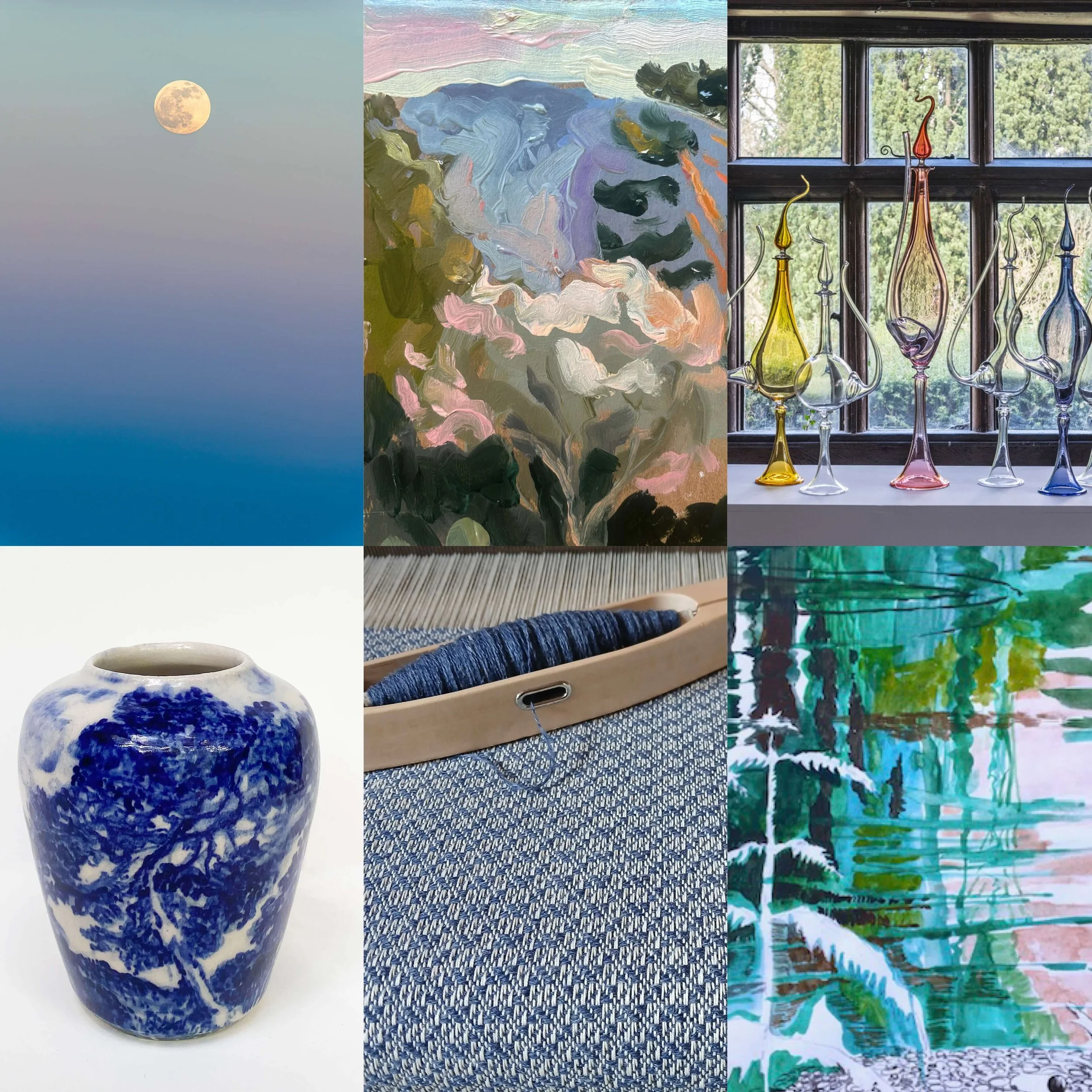 painting glass ceramics and weaving Presteigne Open Studios