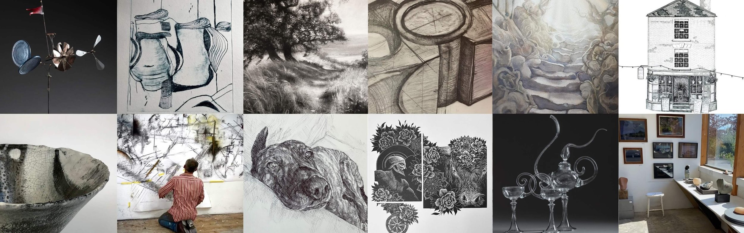 Art painting drawing Presteigne Open Studios