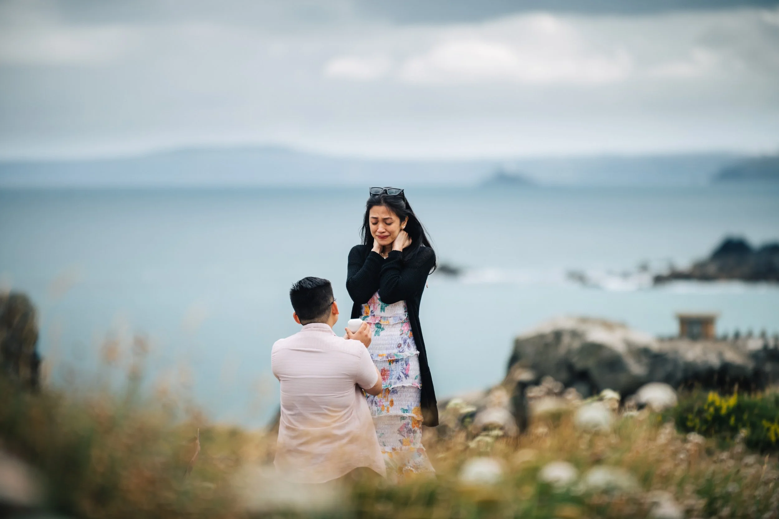 cornwall engagement proposal photographer