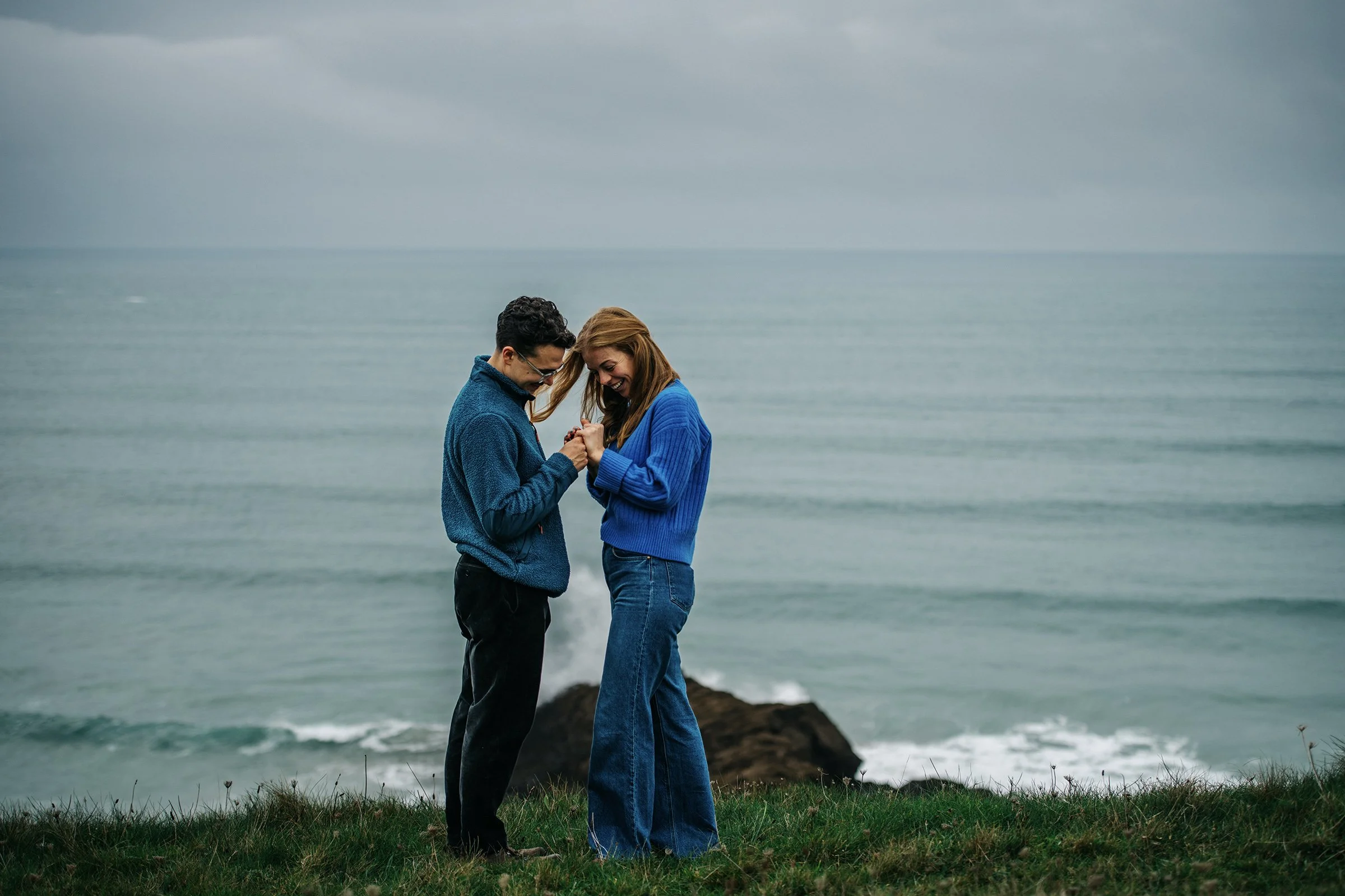 Cornwall Engagement Proposal Photographer 