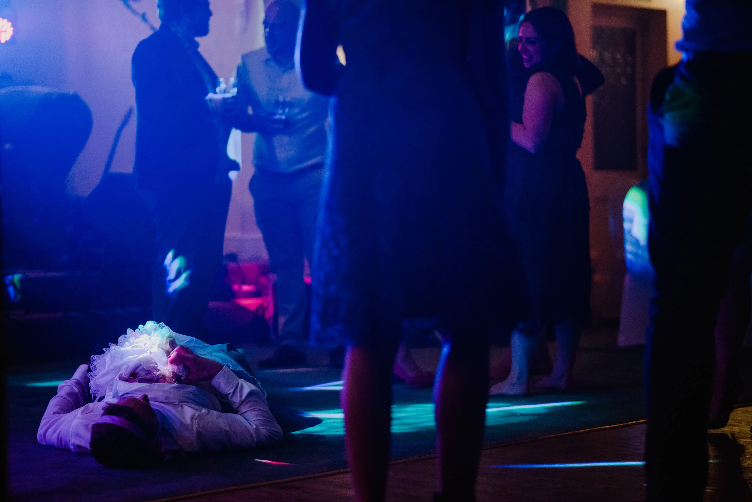 Evening party wedding photographer in Cornwall