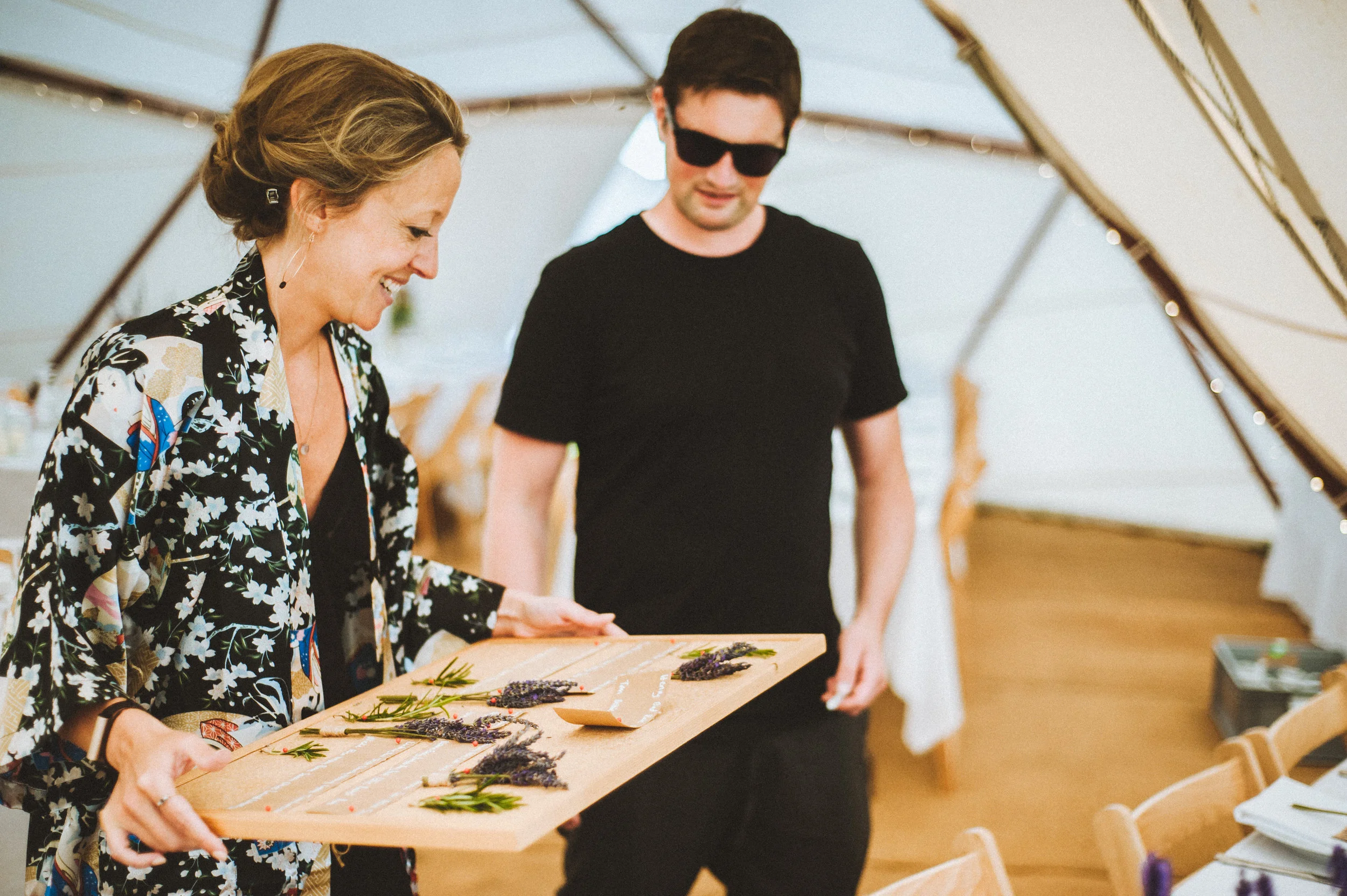 Tipi wedding captured by Wedding photographer Cornwall - Mark Shaw Photography
