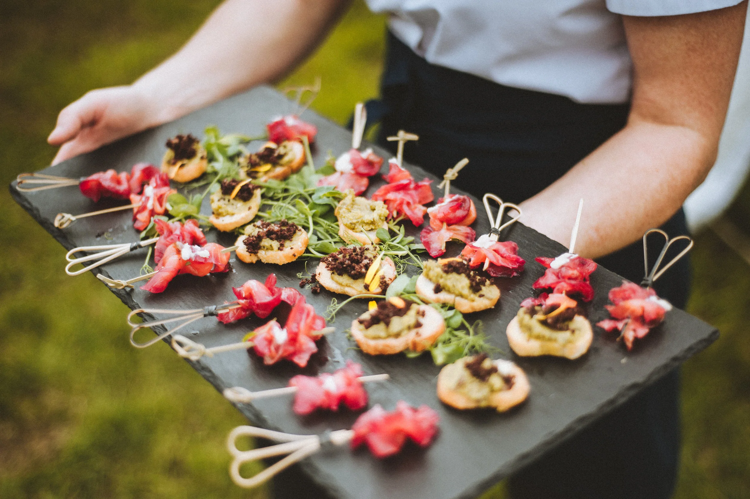 Wedding canopes captured by Cornwall wedding photographer Mark Shaw Photography