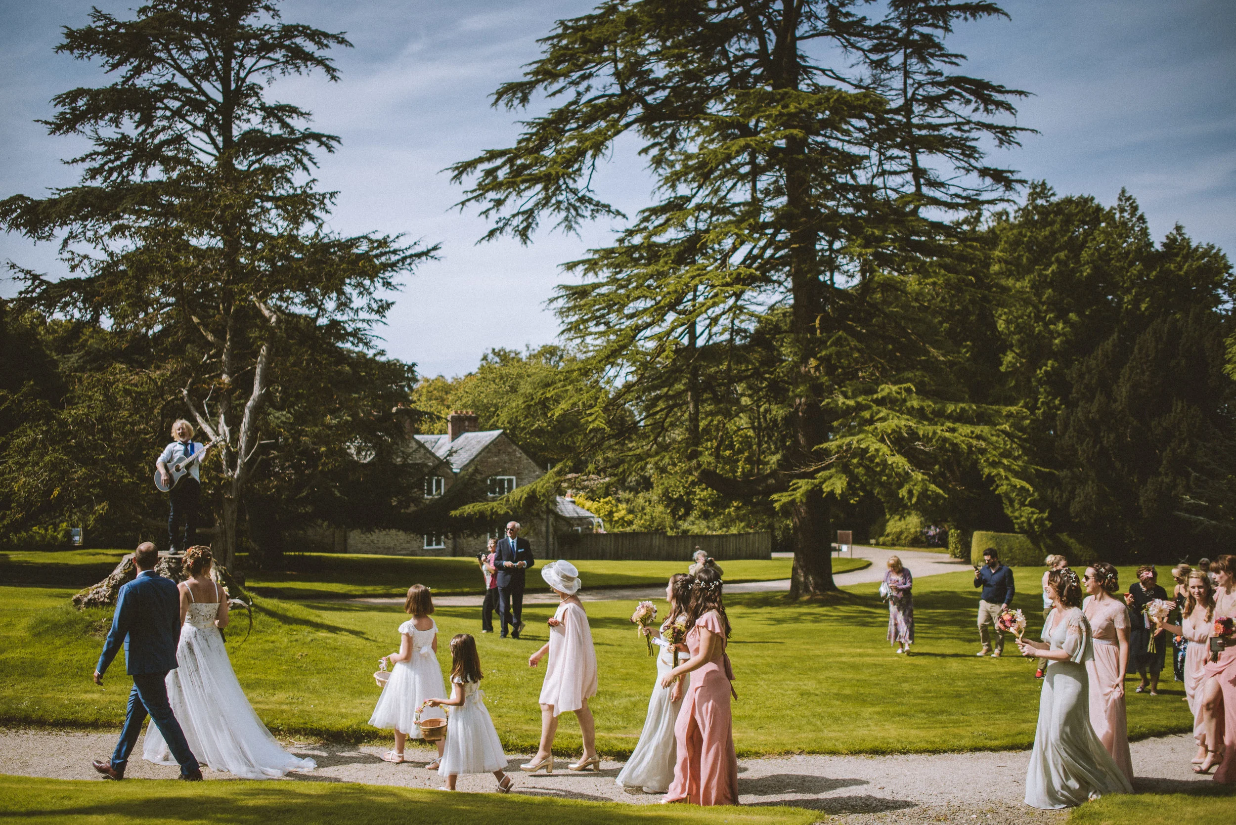Wedding at Pencarrow House captured by award-winning Cornwall wedding photographer Mark Shaw.
