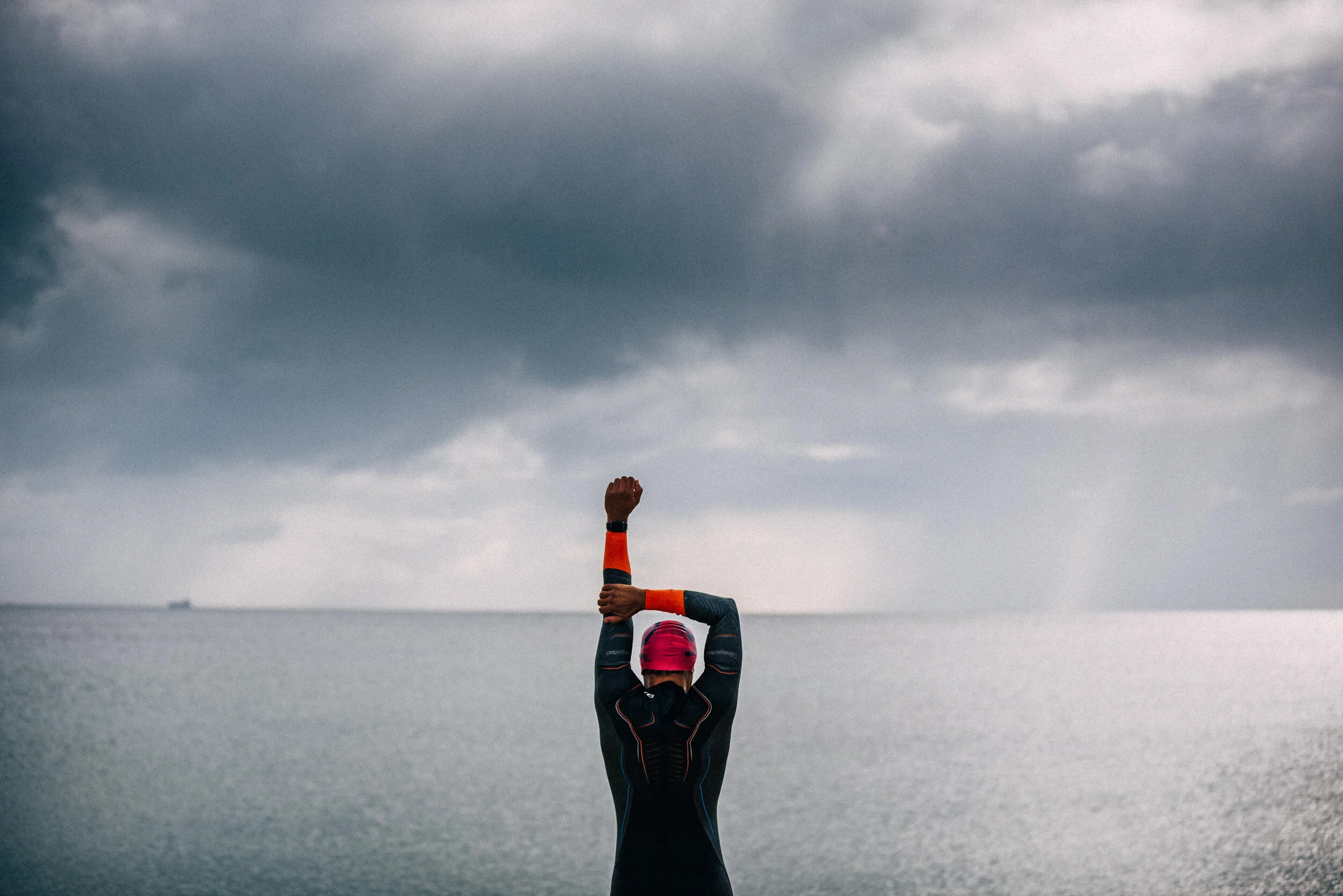 Swimmer captured by commercial lifestyle photographer in Cornwall, Mark Shaw Photography. 
