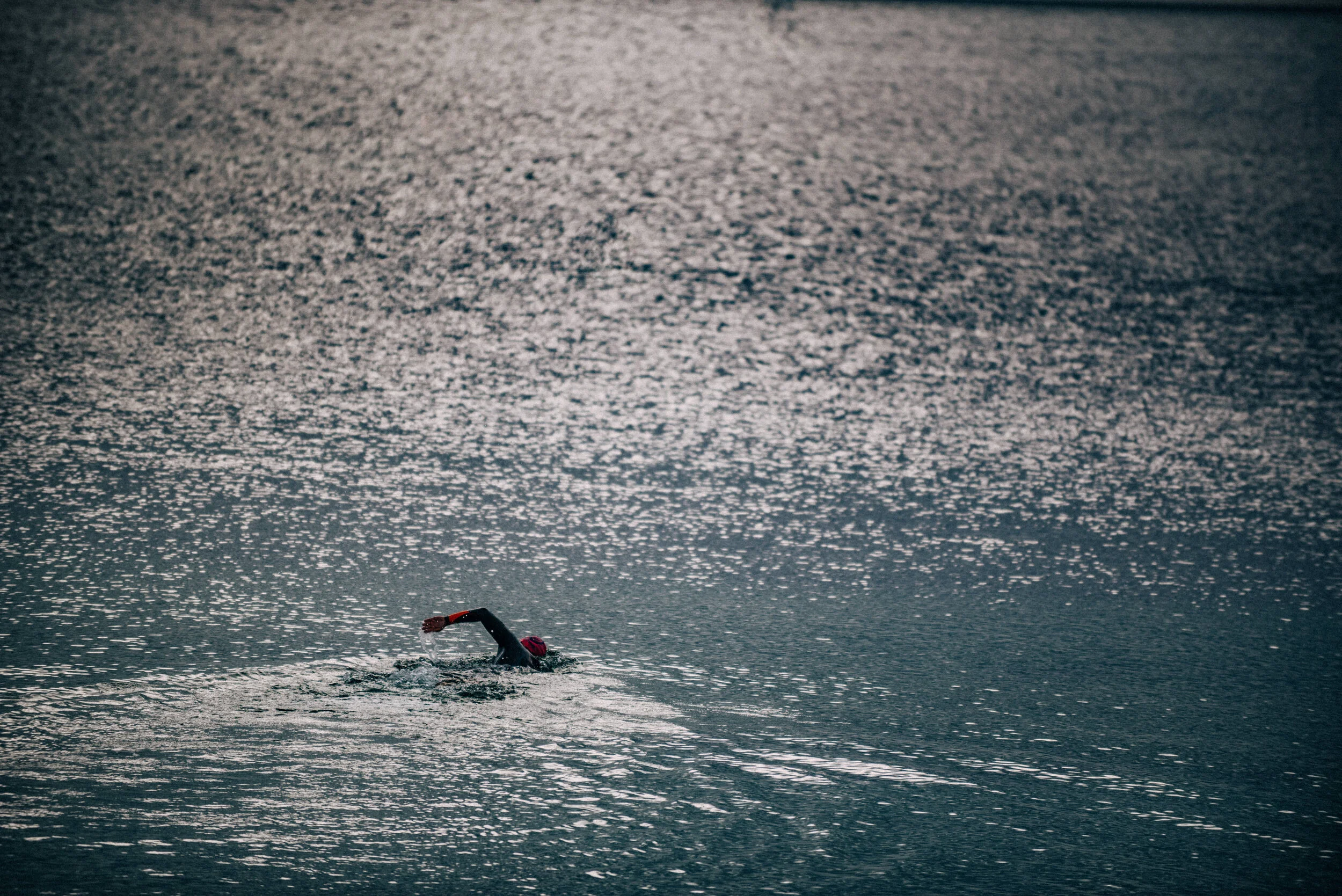 Swimmers in Falmouth for commercial lifestyle photography shoot for St Michael's Resort