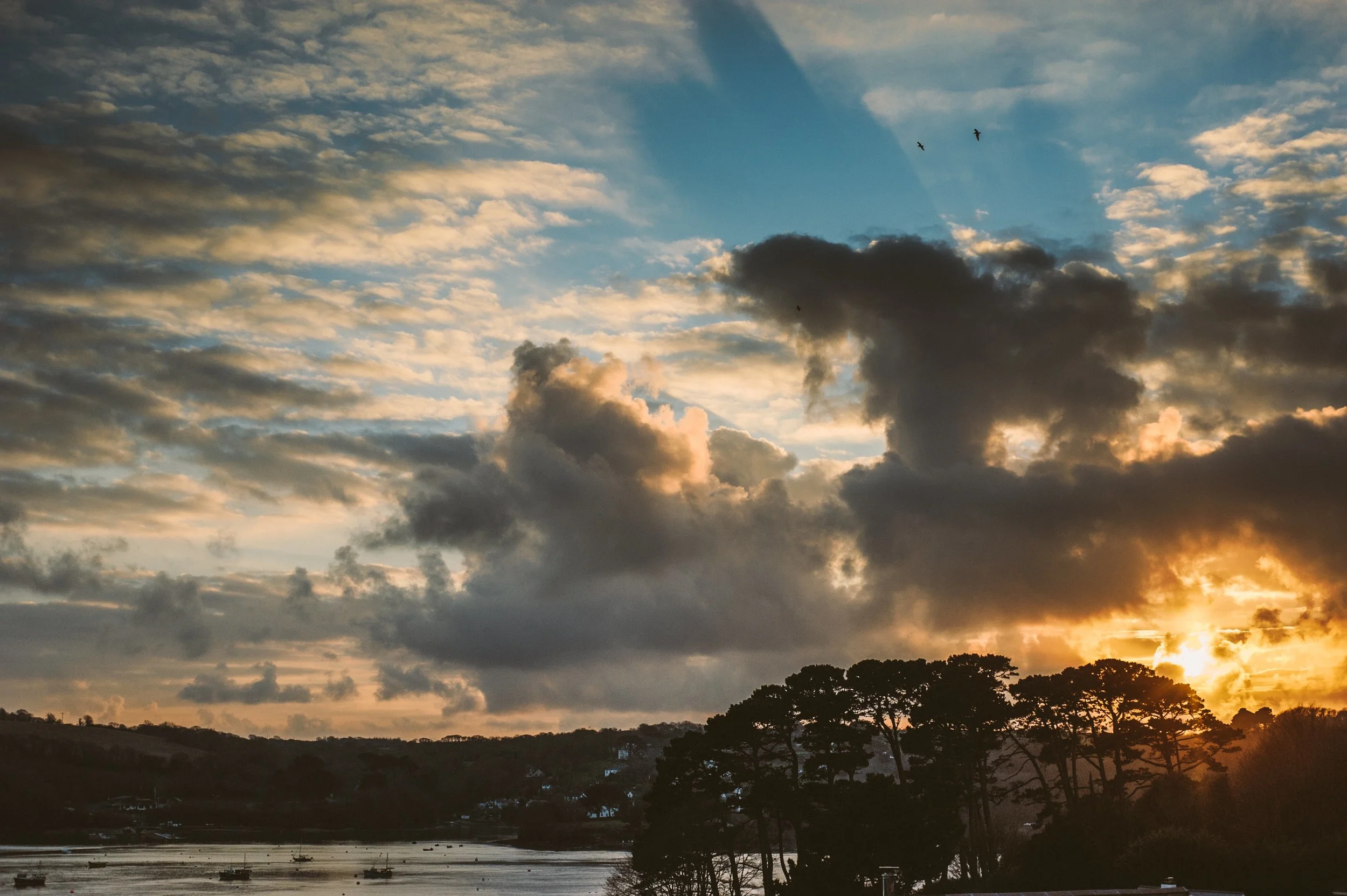 Late afternoon on the Helford River in Autumn
