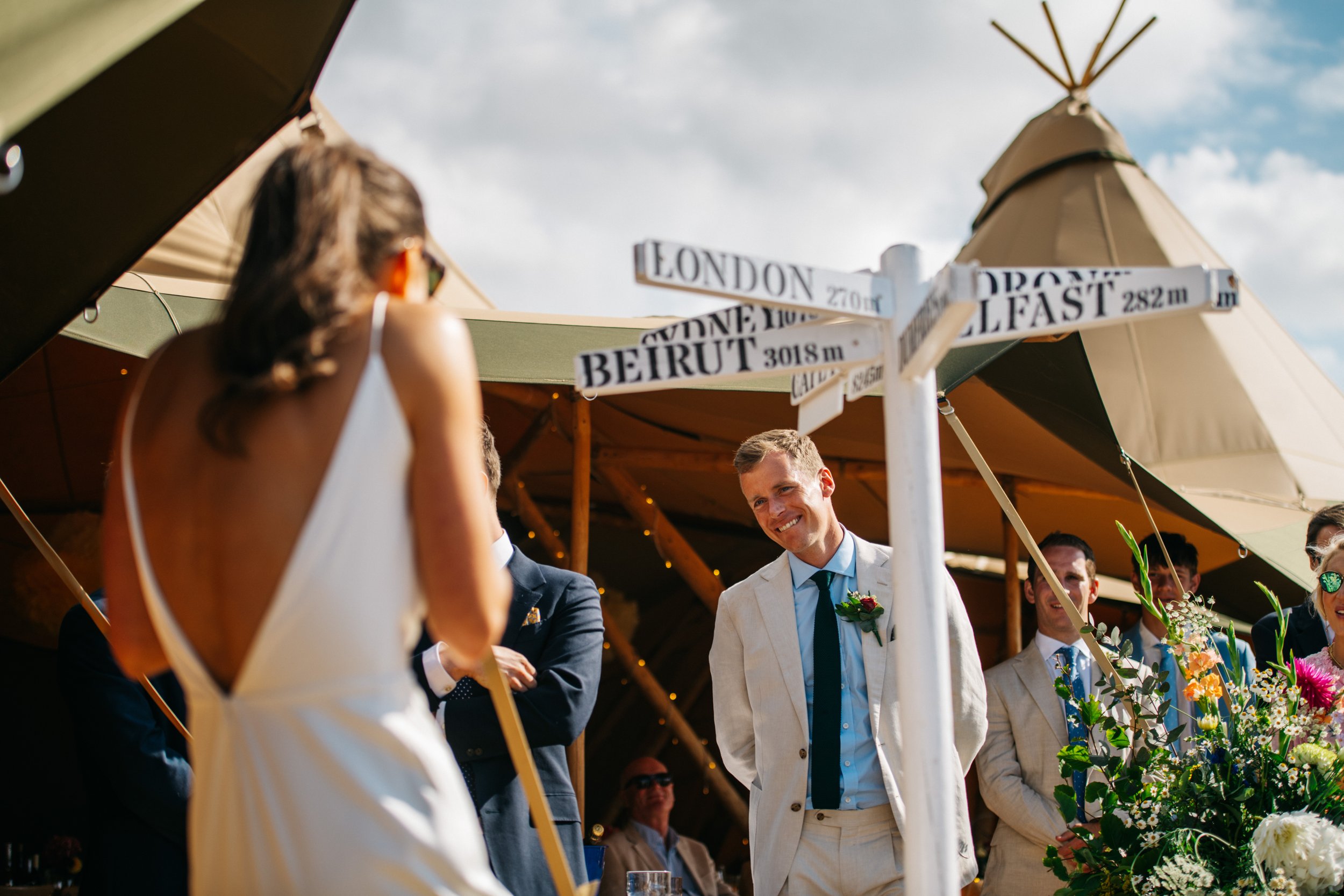 speeches wedding photography in Cornwall