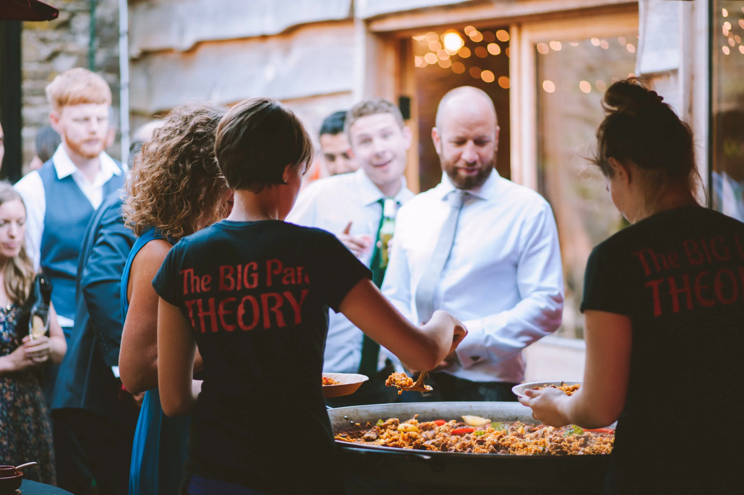 Guests at wedding in Cornwall captured by Cornwall wedding photographer Mark Shaw Photography