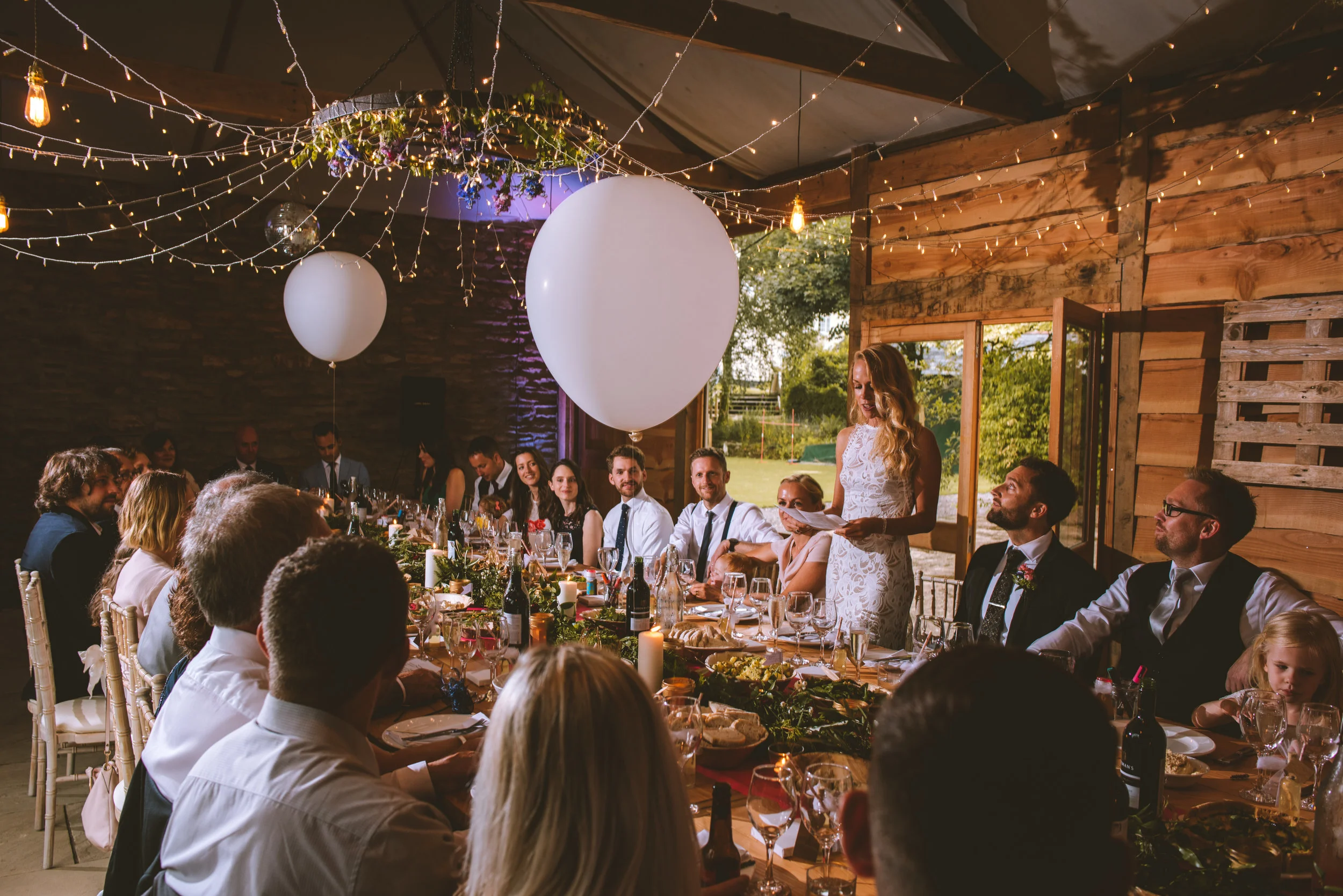 Speeches at wedding in Cornwall by wedding photographer Mark Shaw Photography