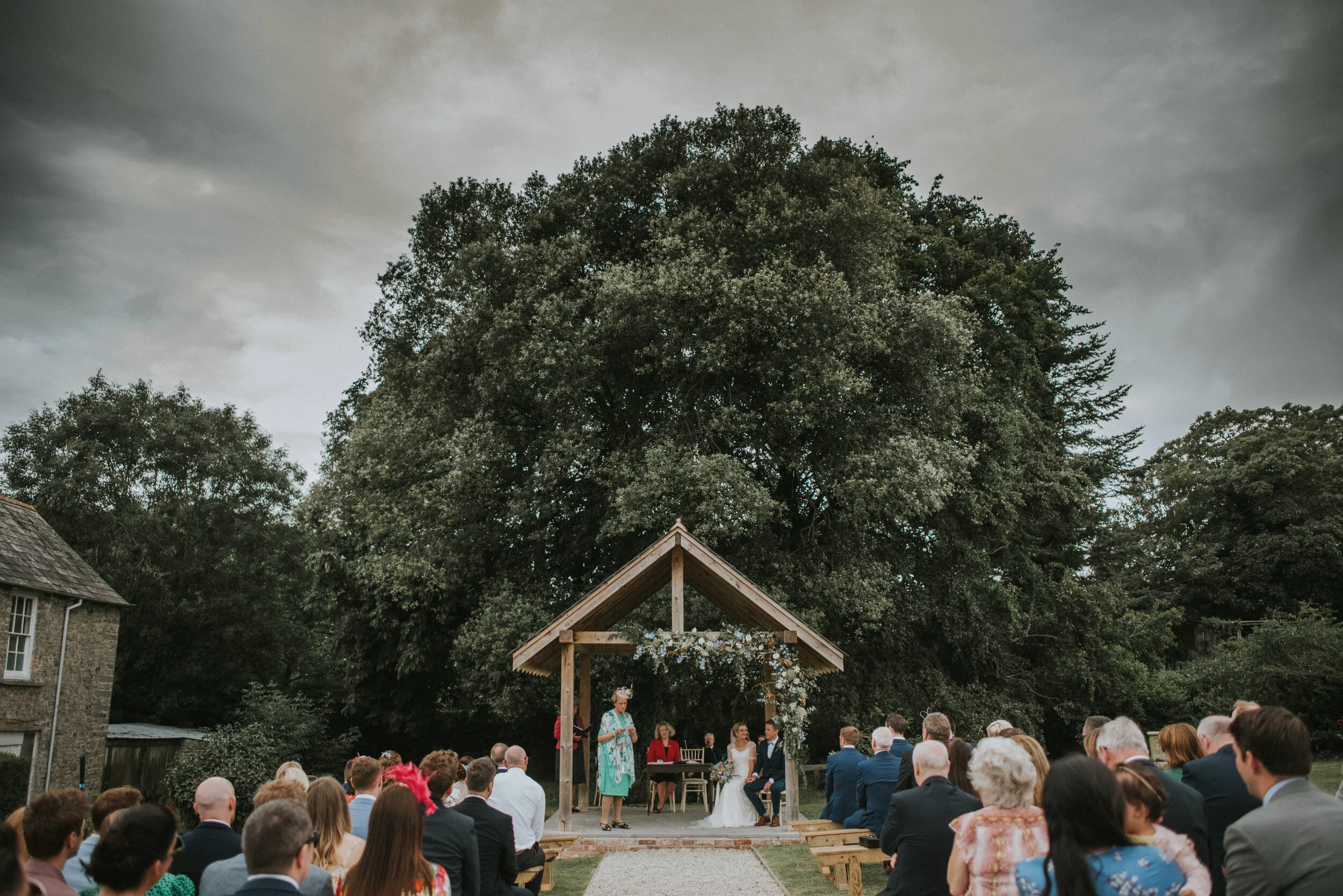 Wedding photography at Launcells Barton in Cornwall by wedding photographer Mark Shaw