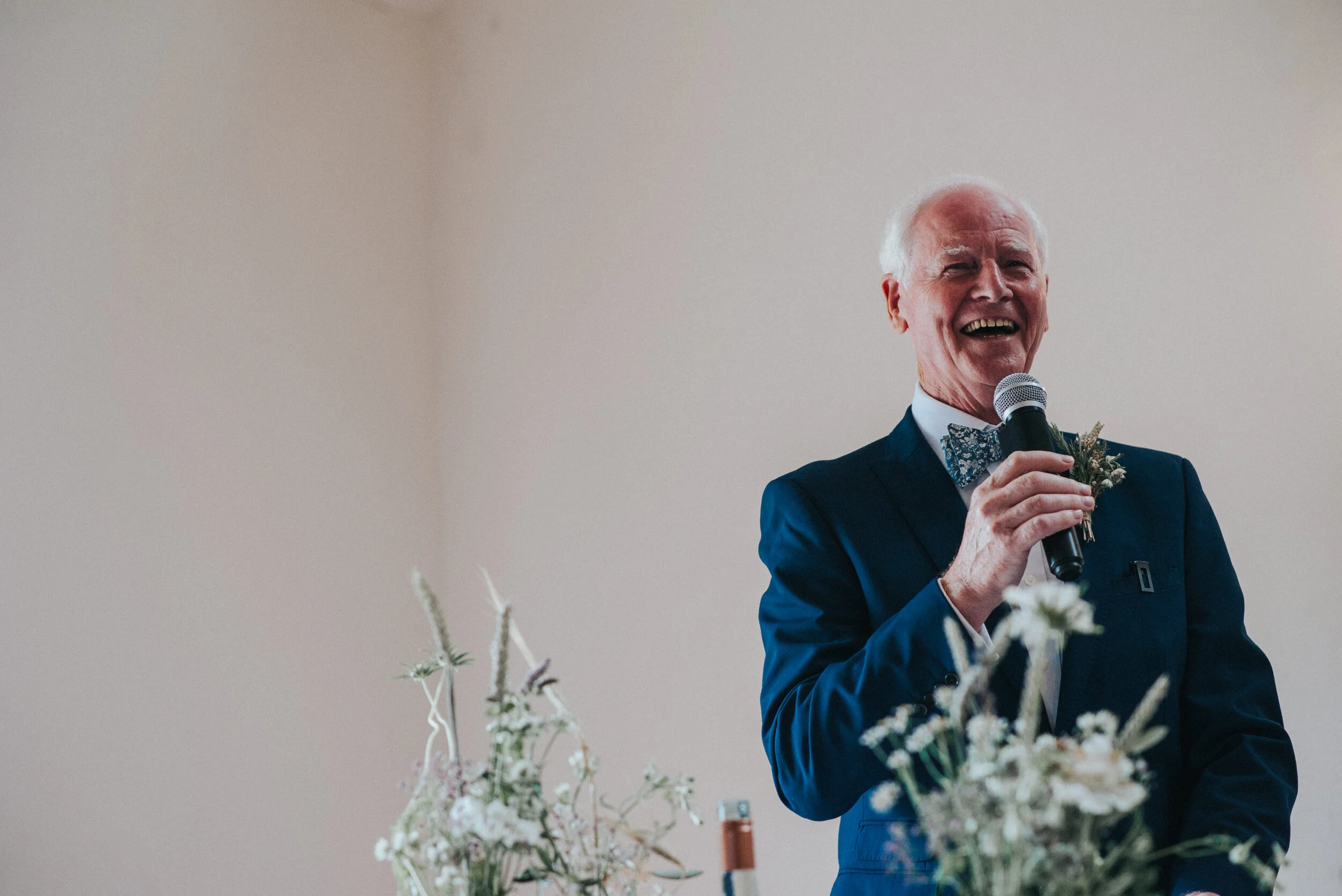 Speeches at Launcells Barton in Bude, captured by Cornwall wedding photographer Mark Shaw Photography