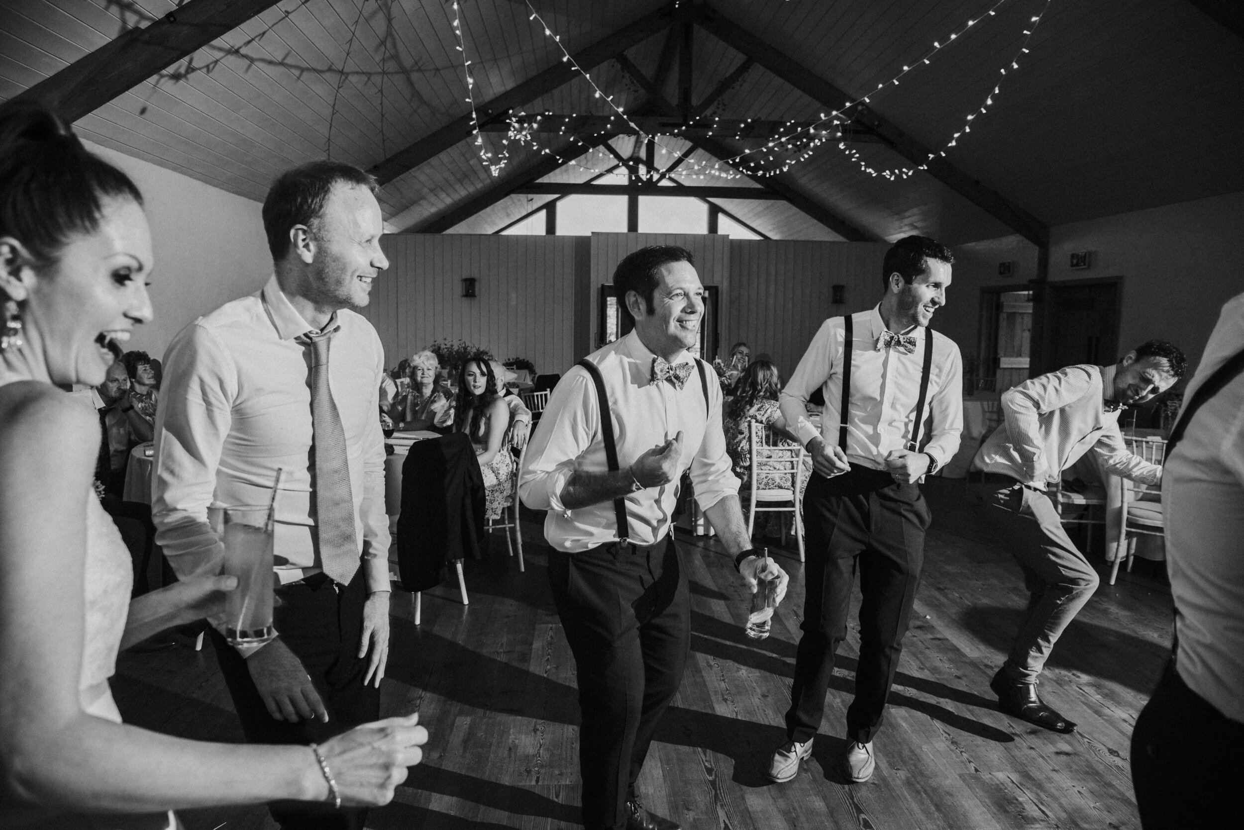 Wedding party at Launcells Barton in Bude, captured by Cornwall wedding photographer Mark Shaw Photography
