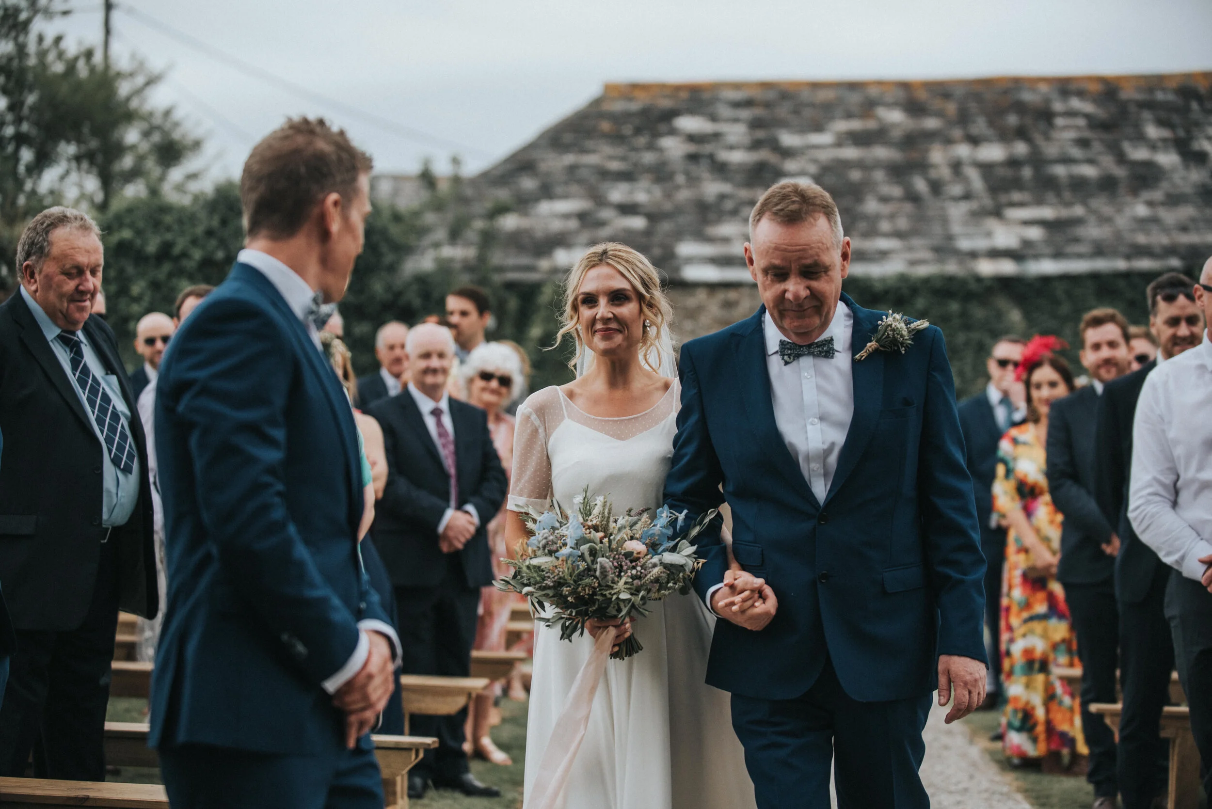 Wedding photography at Launcells Barton in Cornwall by wedding photographer Mark Shaw