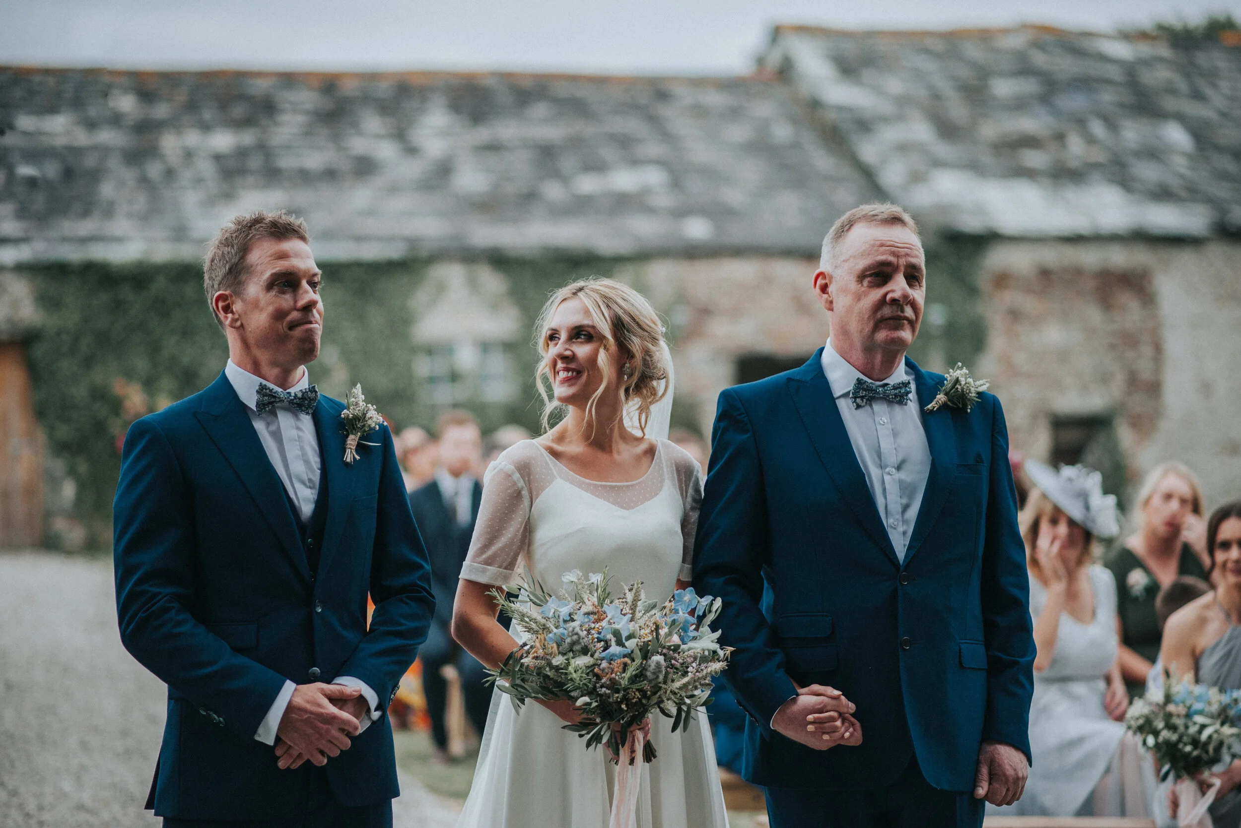Wedding photography at Launcells Barton in Cornwall by wedding photographer Mark Shaw
