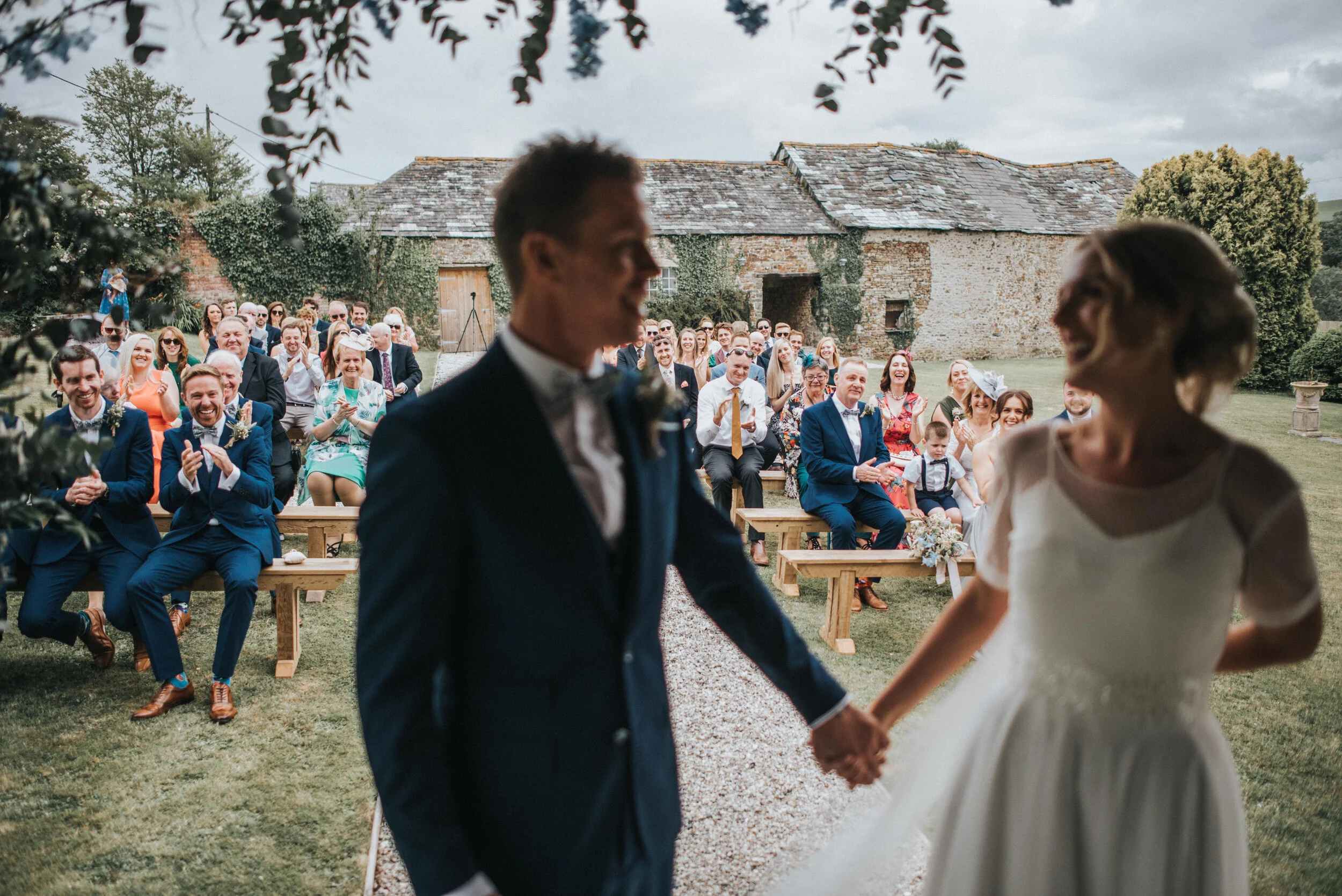 Wedding photography at Launcells Barton in Cornwall by wedding photographer Mark Shaw