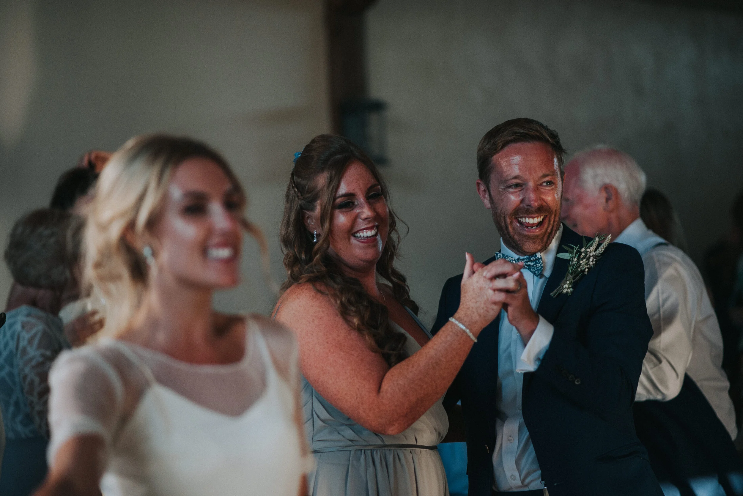 Wedding party at Launcells Barton in Bude, captured by Cornwall wedding photographer Mark Shaw Photography