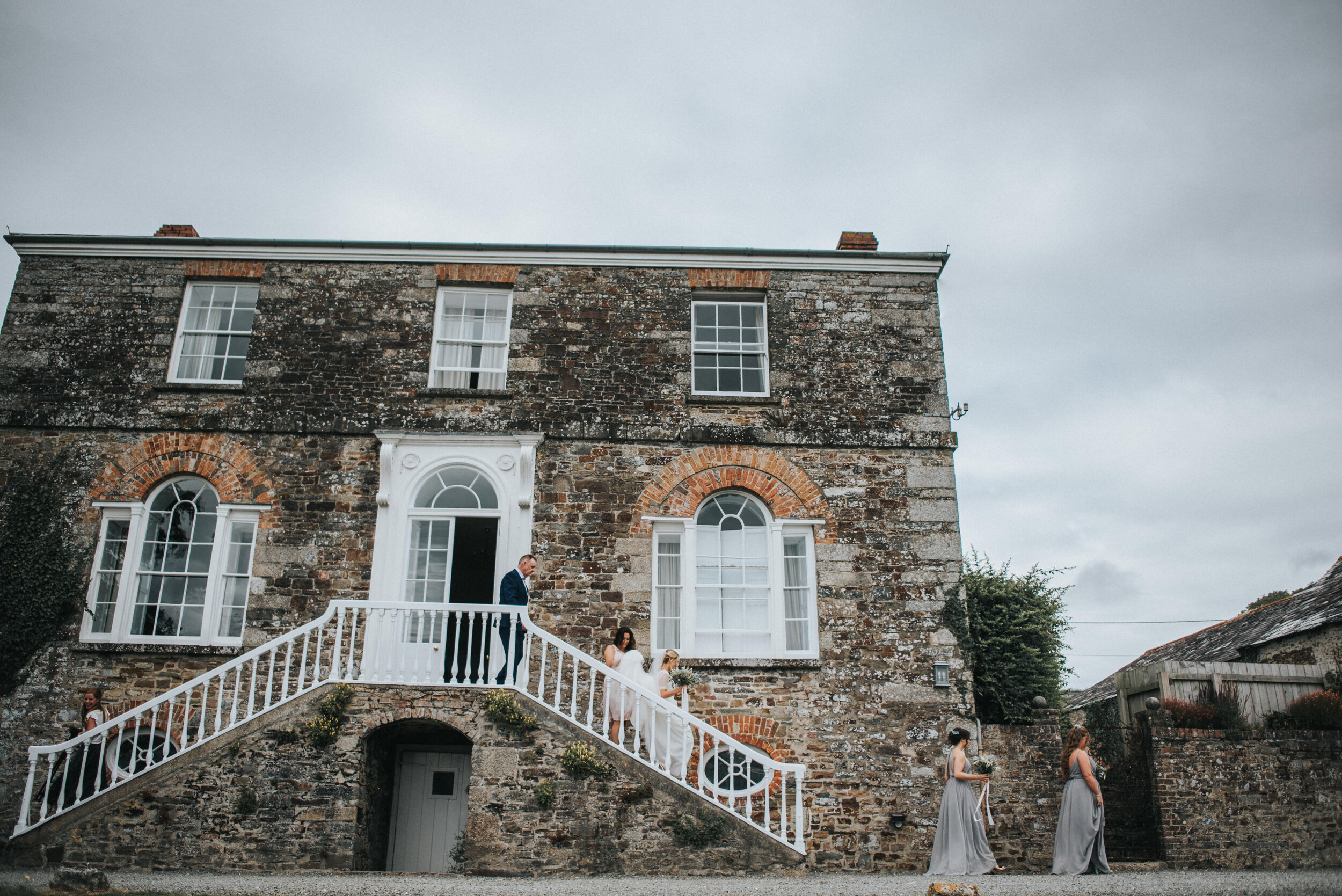 Wedding photography at Launcells Barton in Cornwall by wedding photographer Mark Shaw