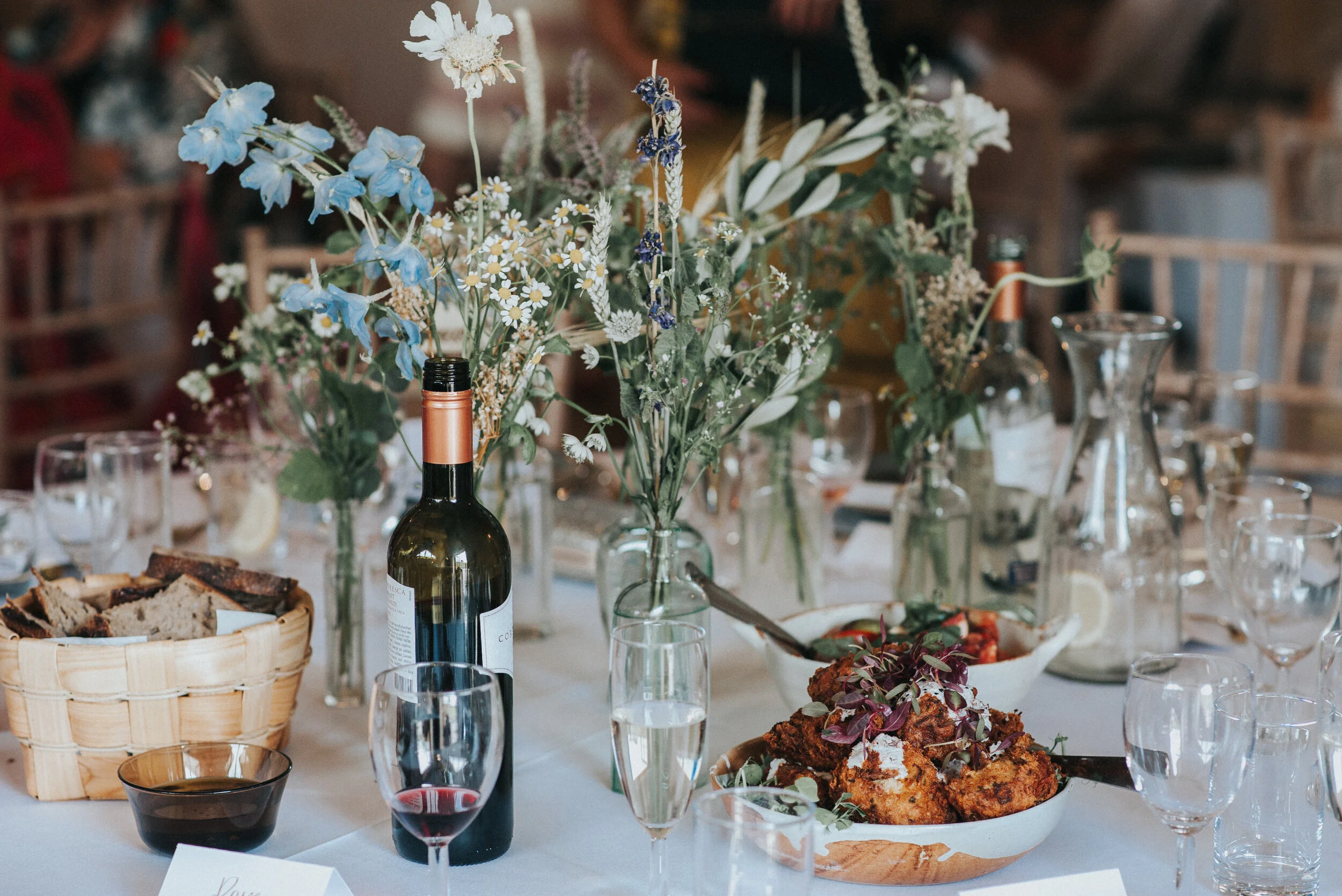 Room setup at Launcells Barton in Bude, captured by Cornwall wedding photographer Mark Shaw Photography