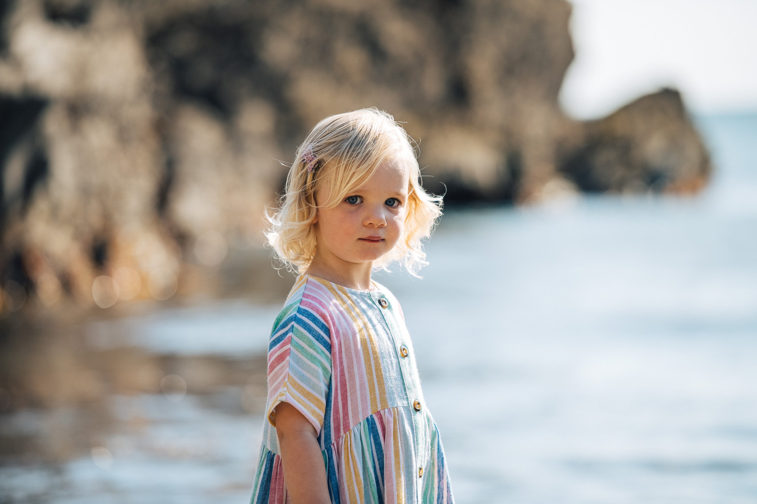 Cornwall family photographer session on beach with Mark Shaw photography 