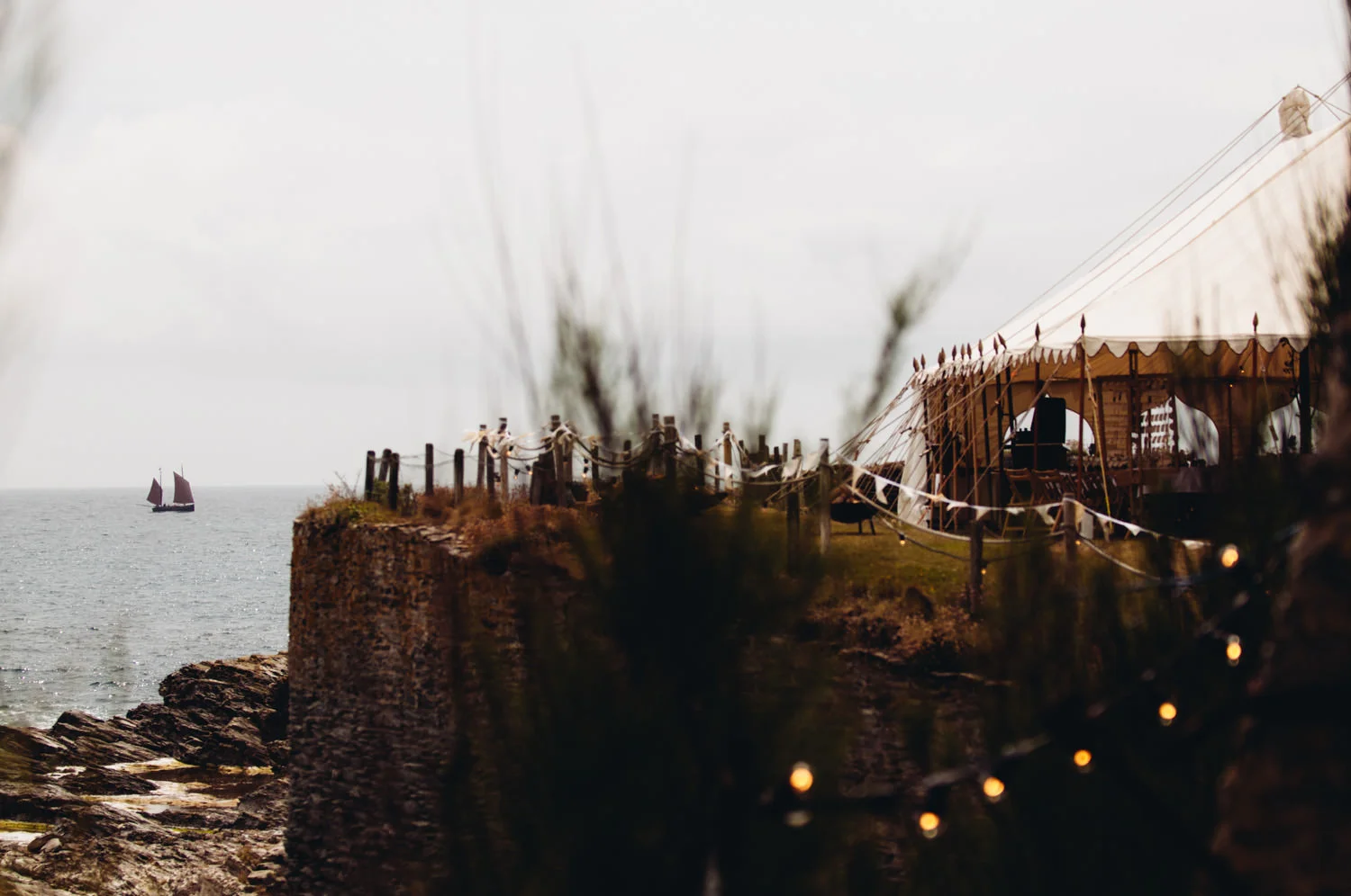 Wedding captured at Prussia Cove (Porth-en-Alls) by award-winning documentary style Cornwall wedding photographer Mark Shaw Photography.