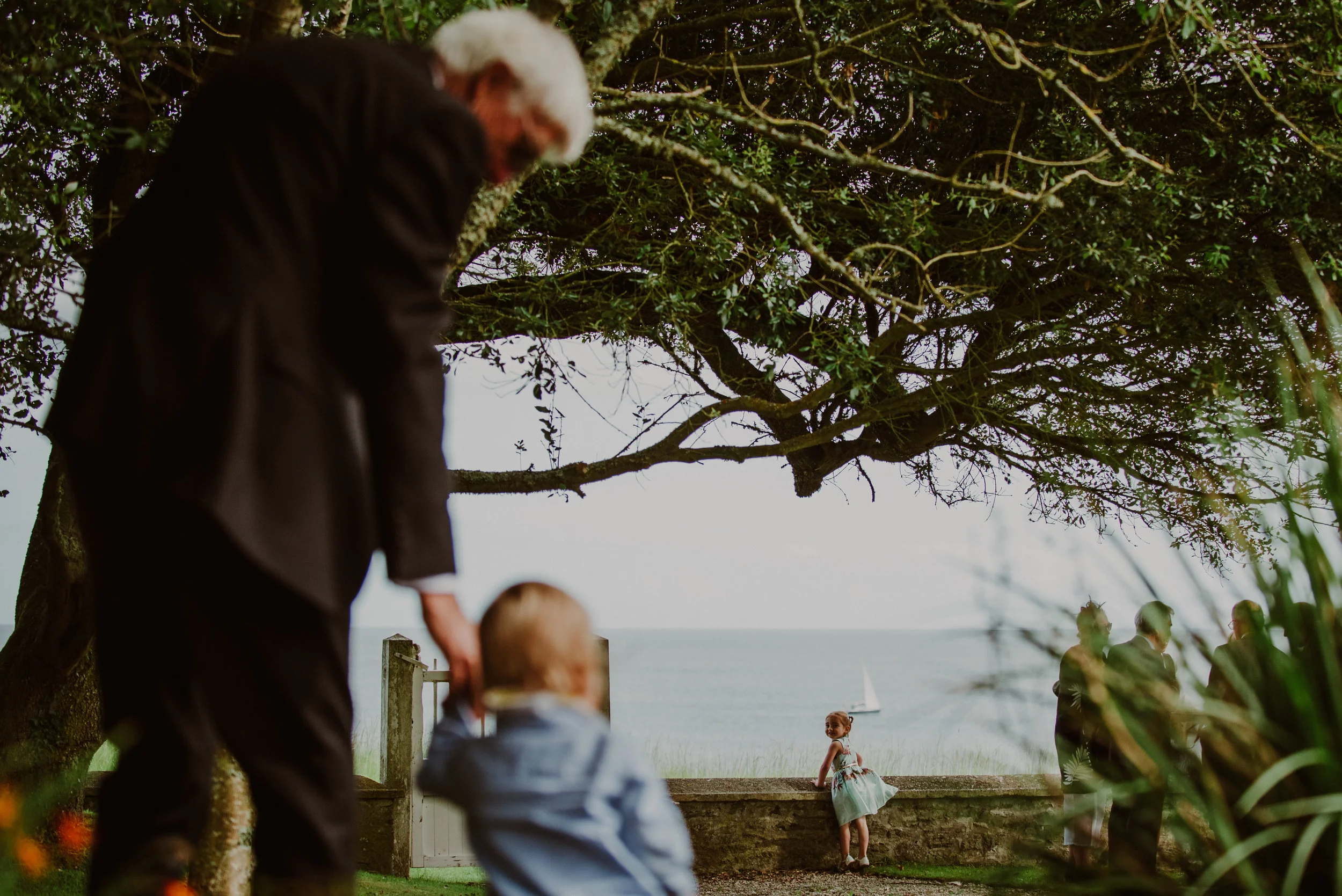 wedding guests captured by Cornwall wedding photographer Mark Shaw Photography