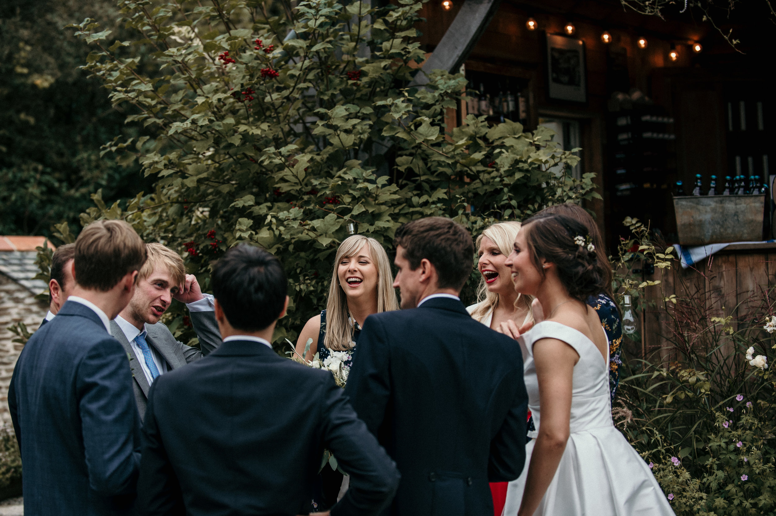 Wedding at Nancarrow Farm captured by award-winning documentary style Cornwall wedding photographer Mark Shaw Photography.