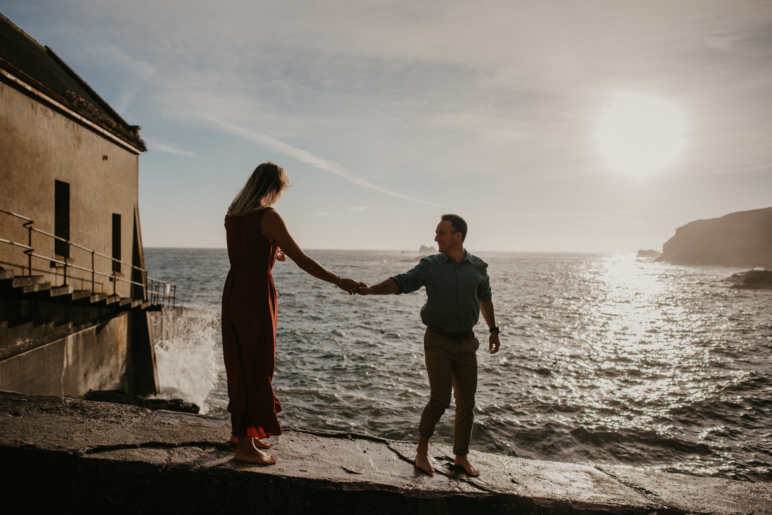 Pre wedding wedding photography in Cornwall