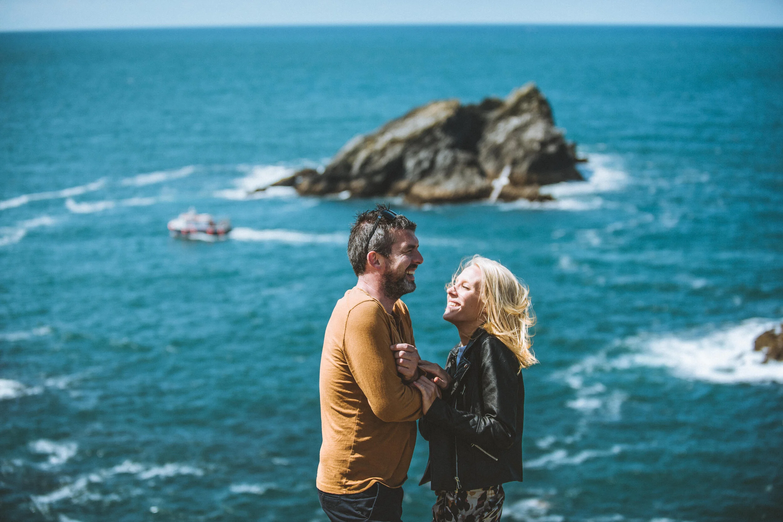 Pre wedding wedding photography at Newquay in Cornwall