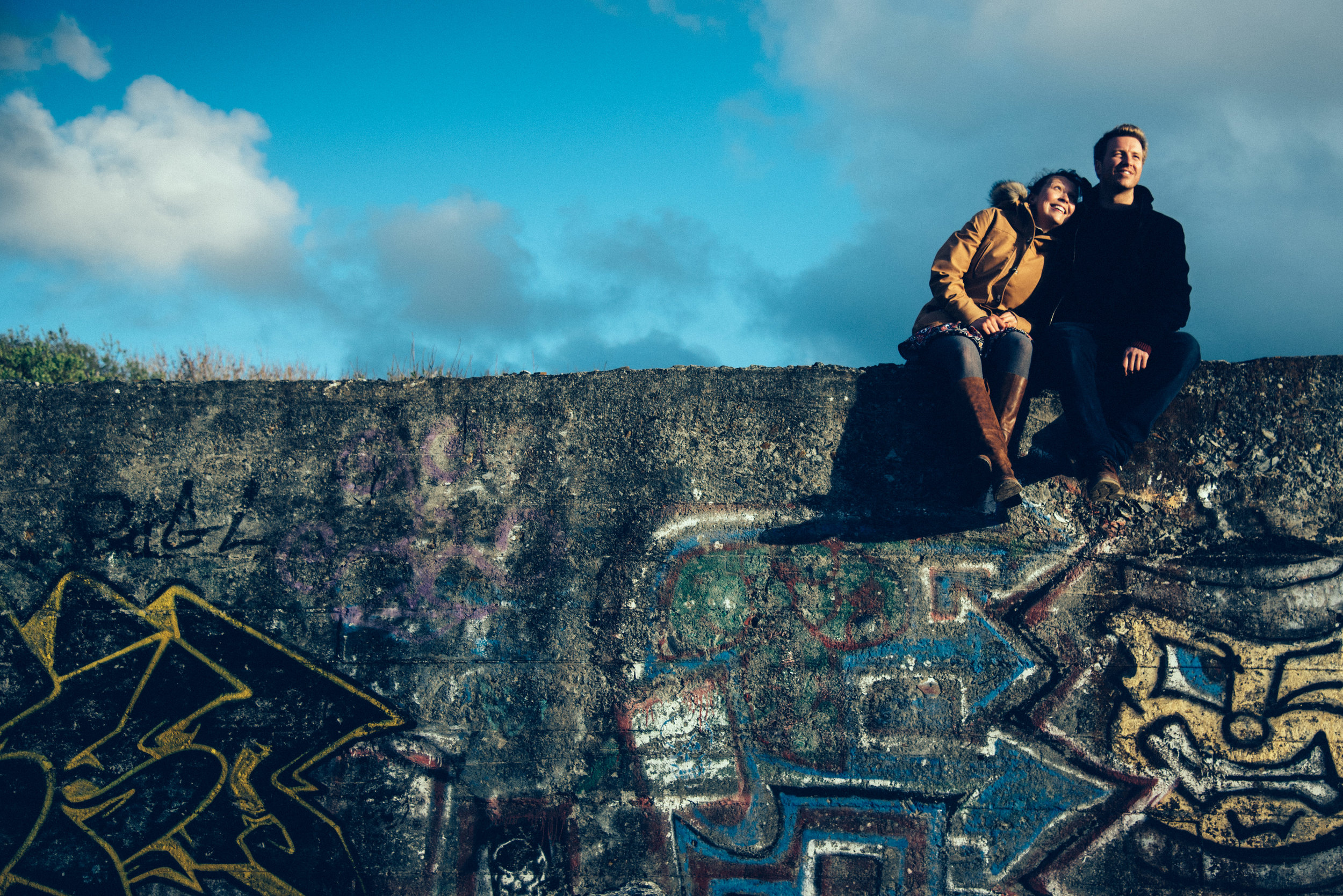 Pre wedding shoot captured by award-winning documentary style Cornwall wedding photographer Mark Shaw Photography.