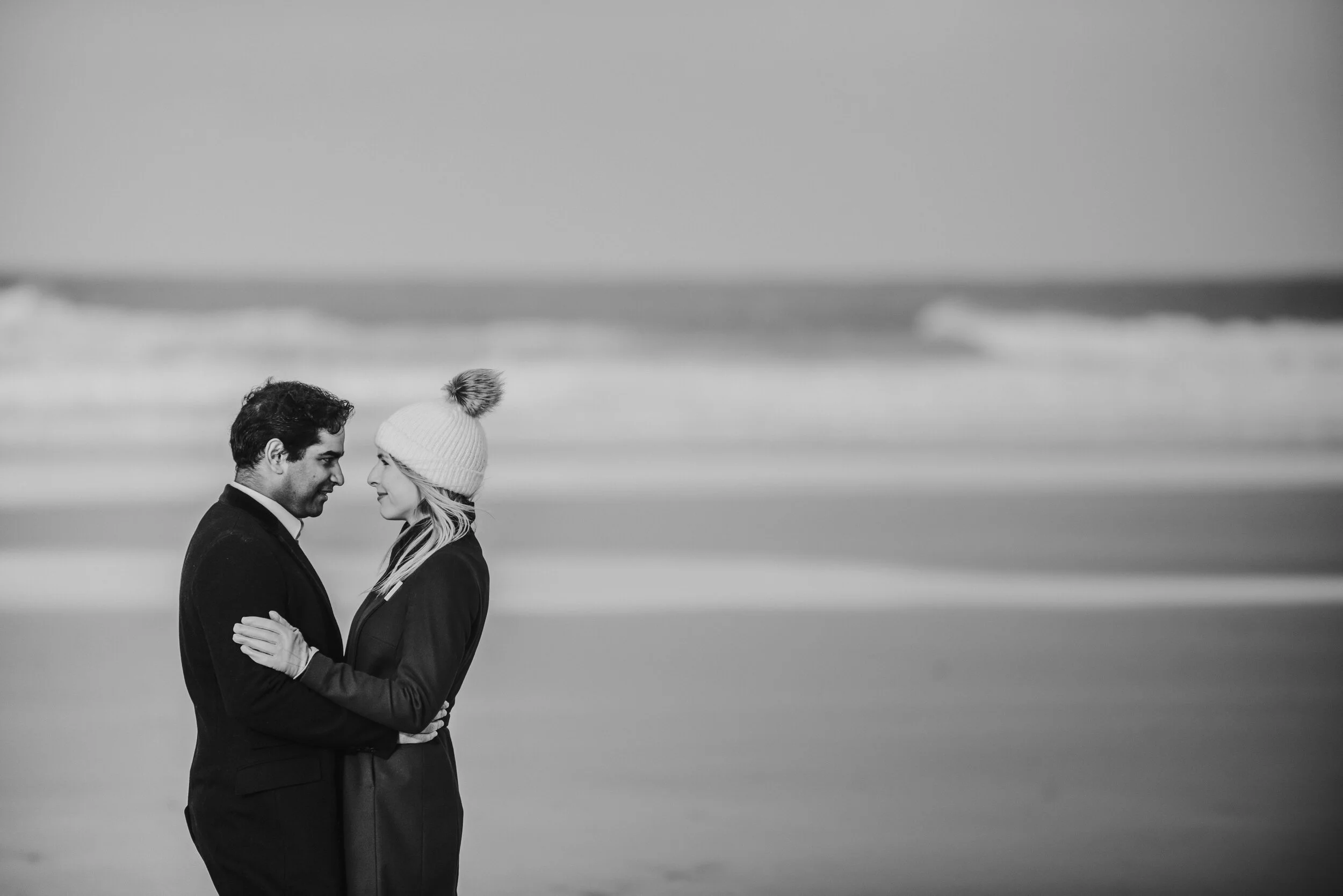 Pre wedding photo session captured by award-winning documentary style Cornwall wedding photographer Mark Shaw Photography.