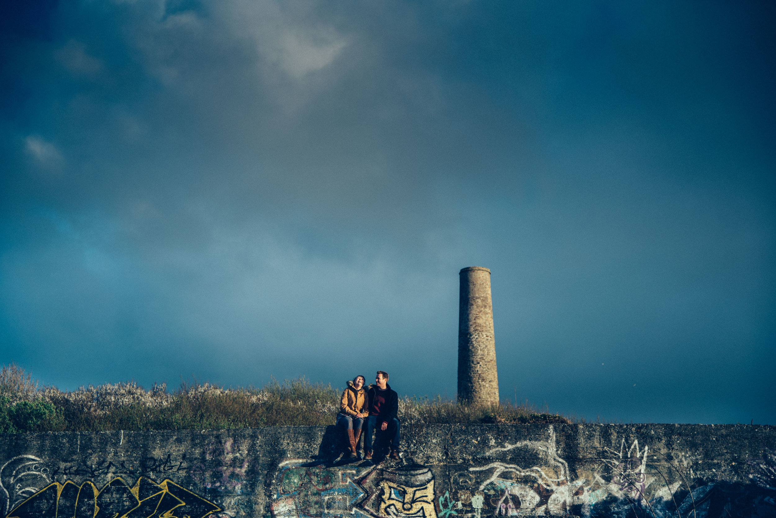 Pre wedding wedding photography at St Agnes in Cornwall