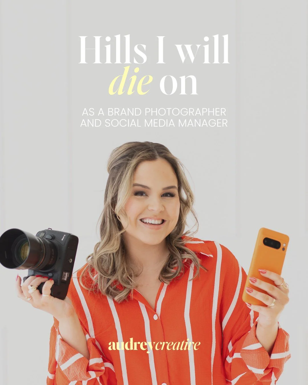 Hills I will die on. 📌

✨Strategy comes before the shoot: Booking a photographer before you know your offer, your audience, or your message is putting the cart way before the horse. We plan first. Always.

✨Brand photos are not headshots: A headshot