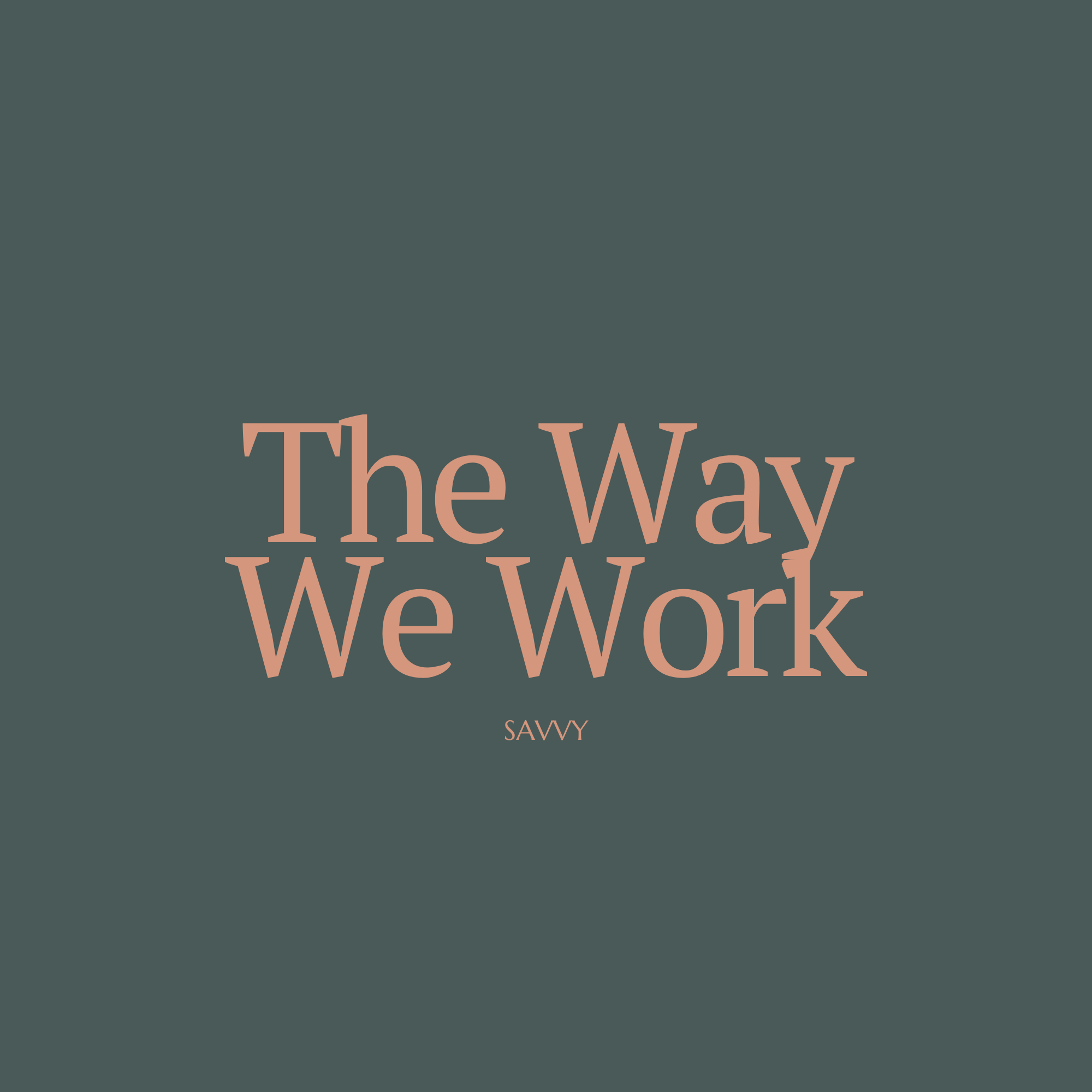 The Way We Work Standalone Toolkit